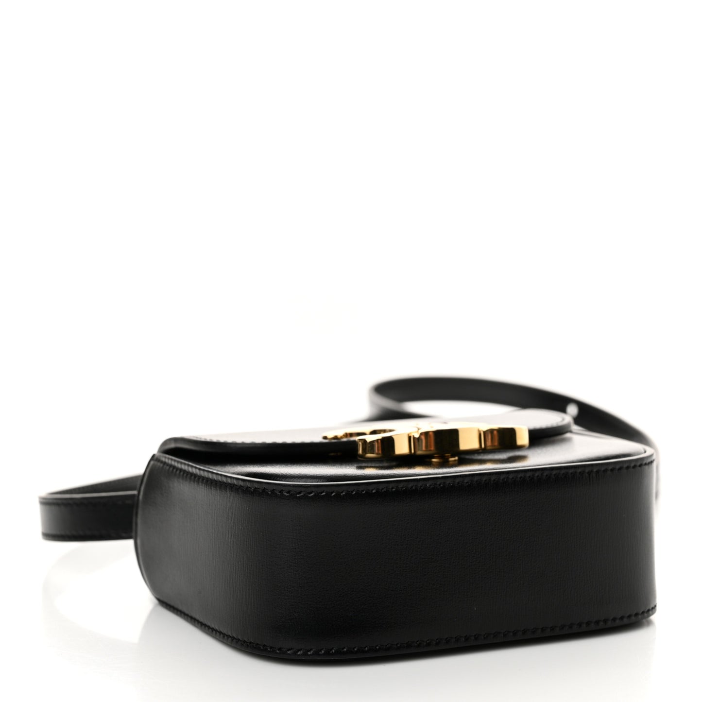Shiny Calfskin Mini Claude Black