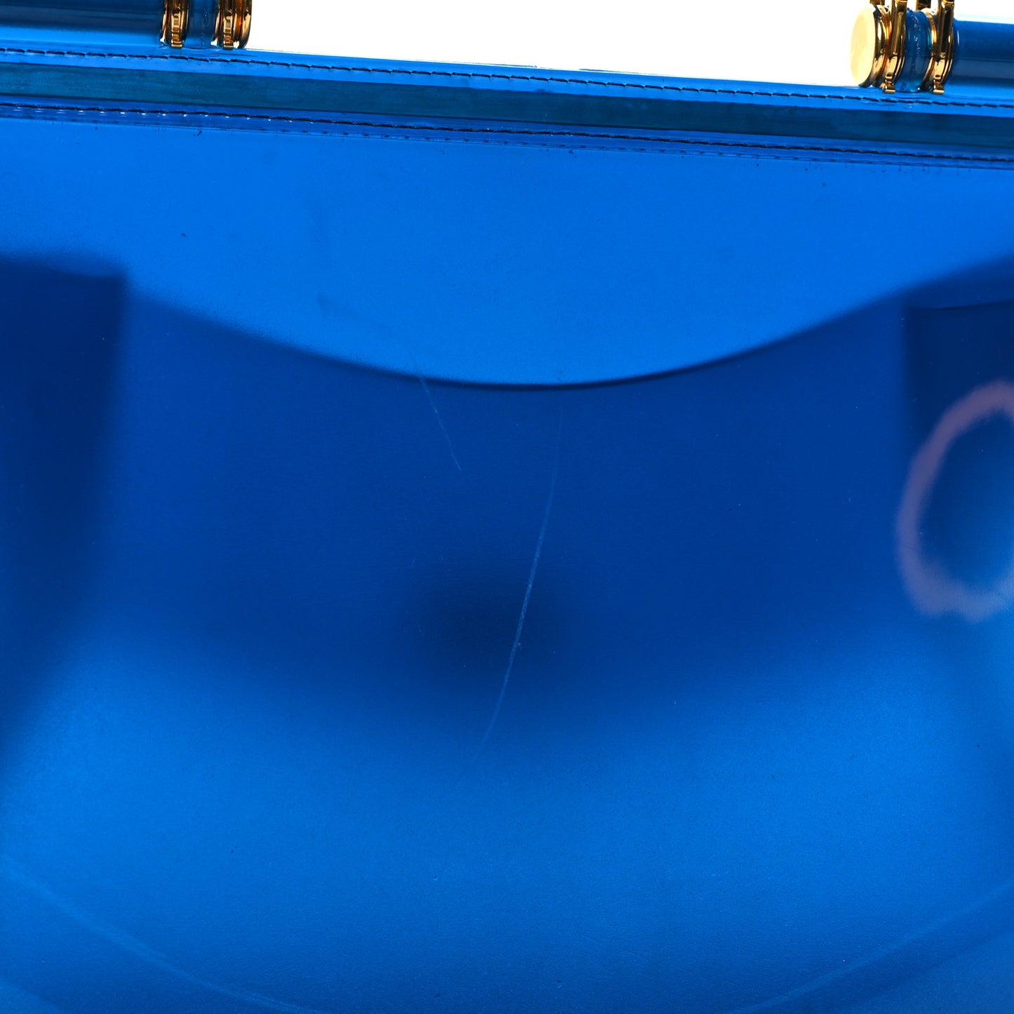 Rubber Semi-Transparent Miss Sicily Satchel Blue