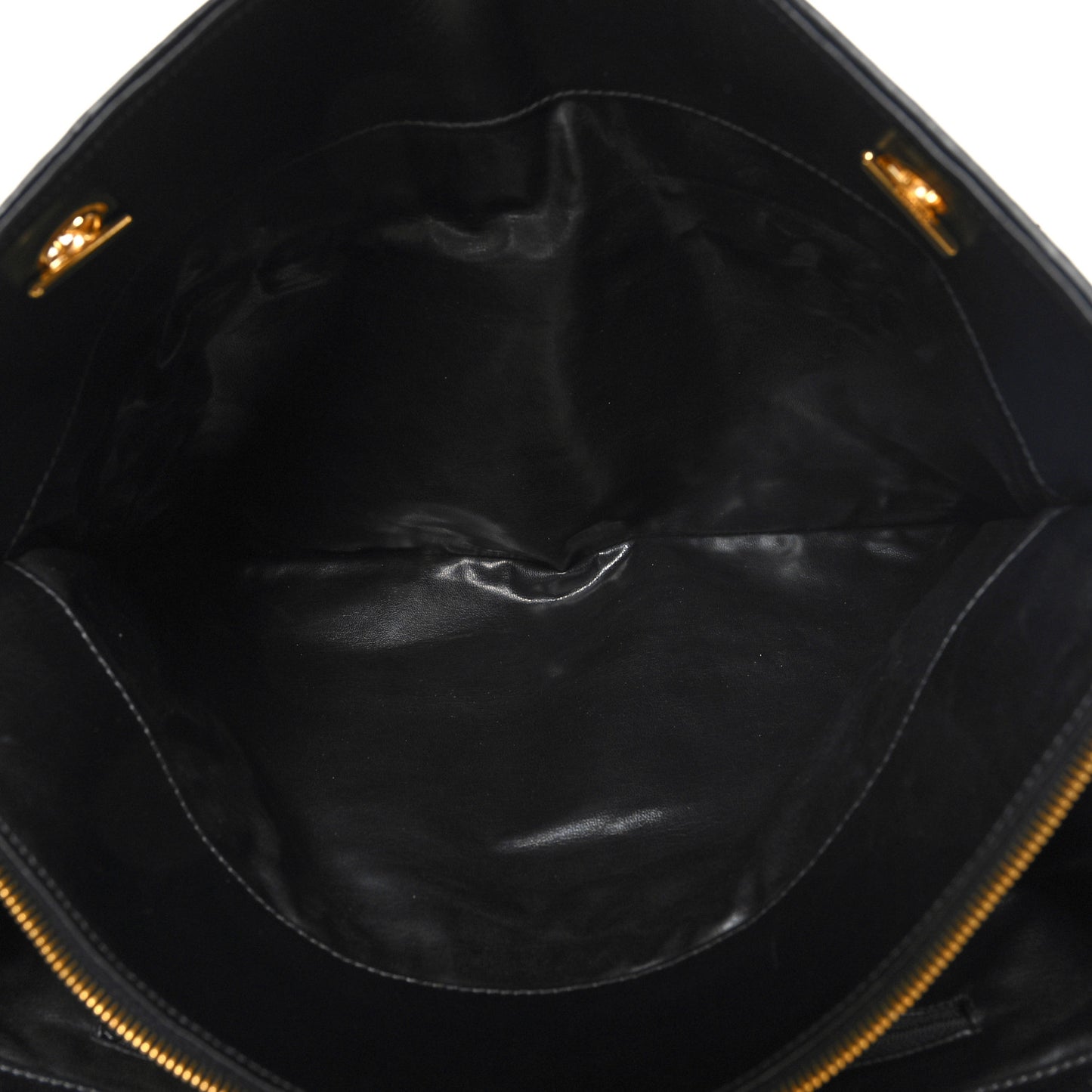 Calfskin Stitched XL Weekender Black