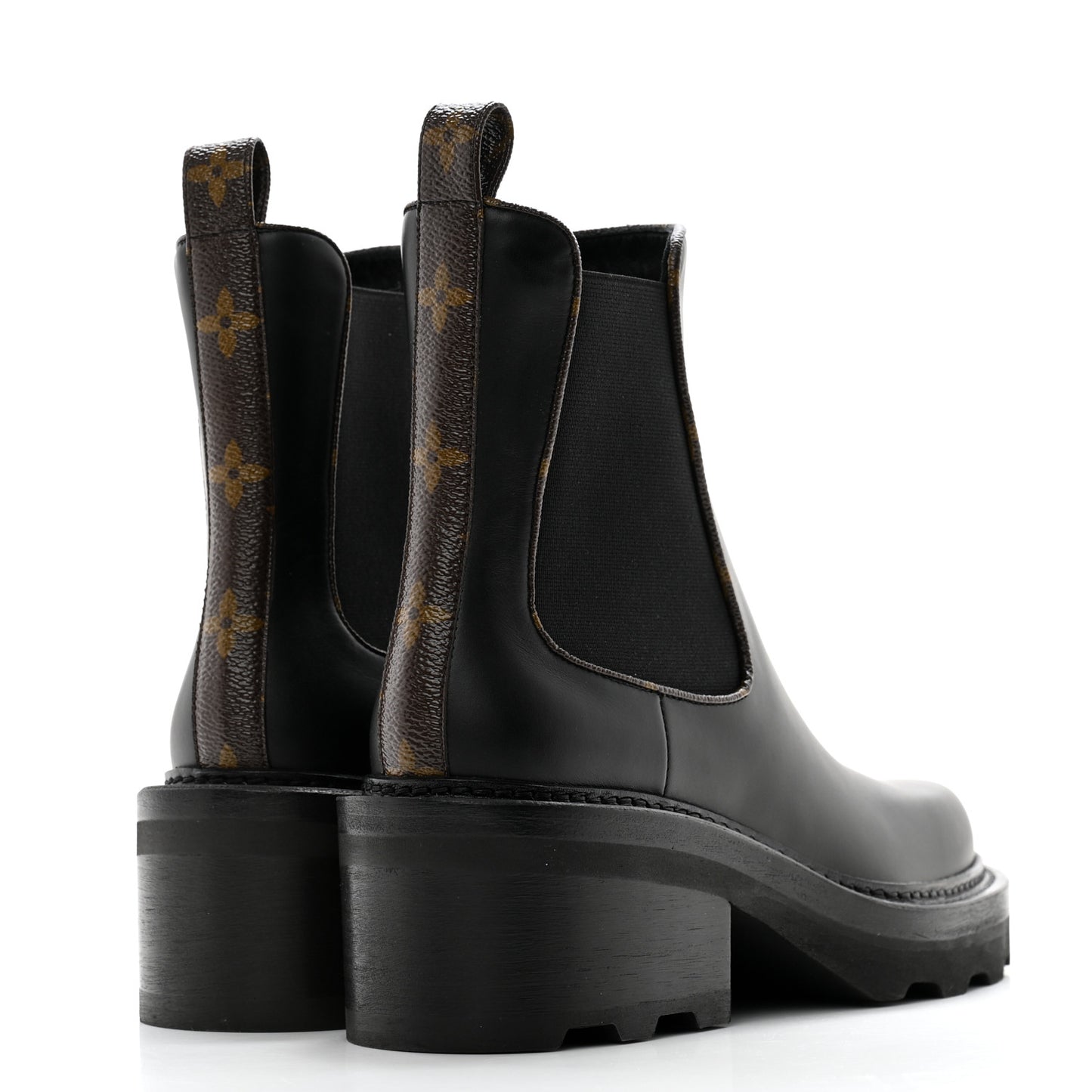 Calfskin Monogram Beaubourg Ankle Boots 37 Black