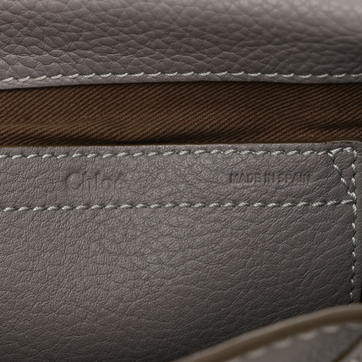 Calfskin Mini Marcie Round Crossbody Bag Cashmere Grey