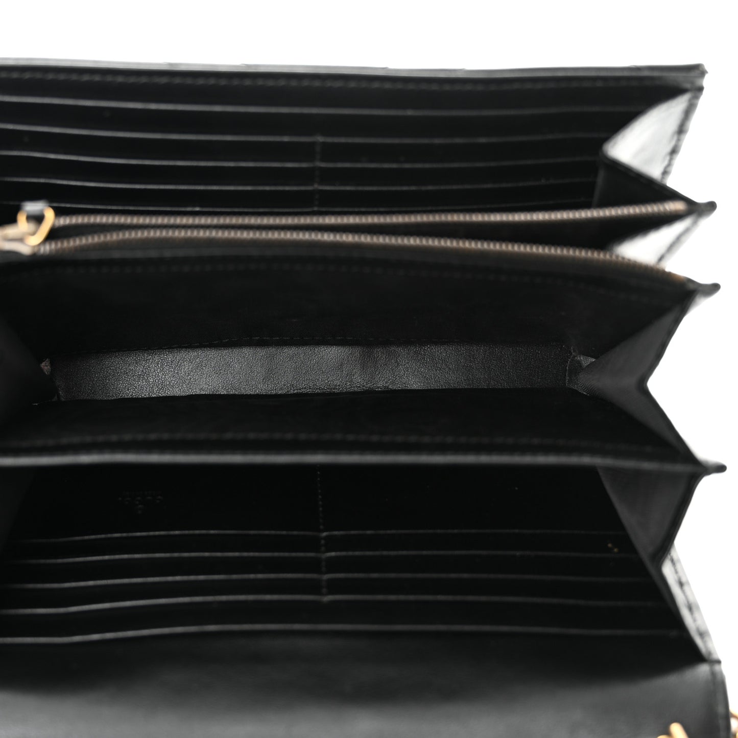 Calfskin Matelasse GG Marmont Chain Wallet Black