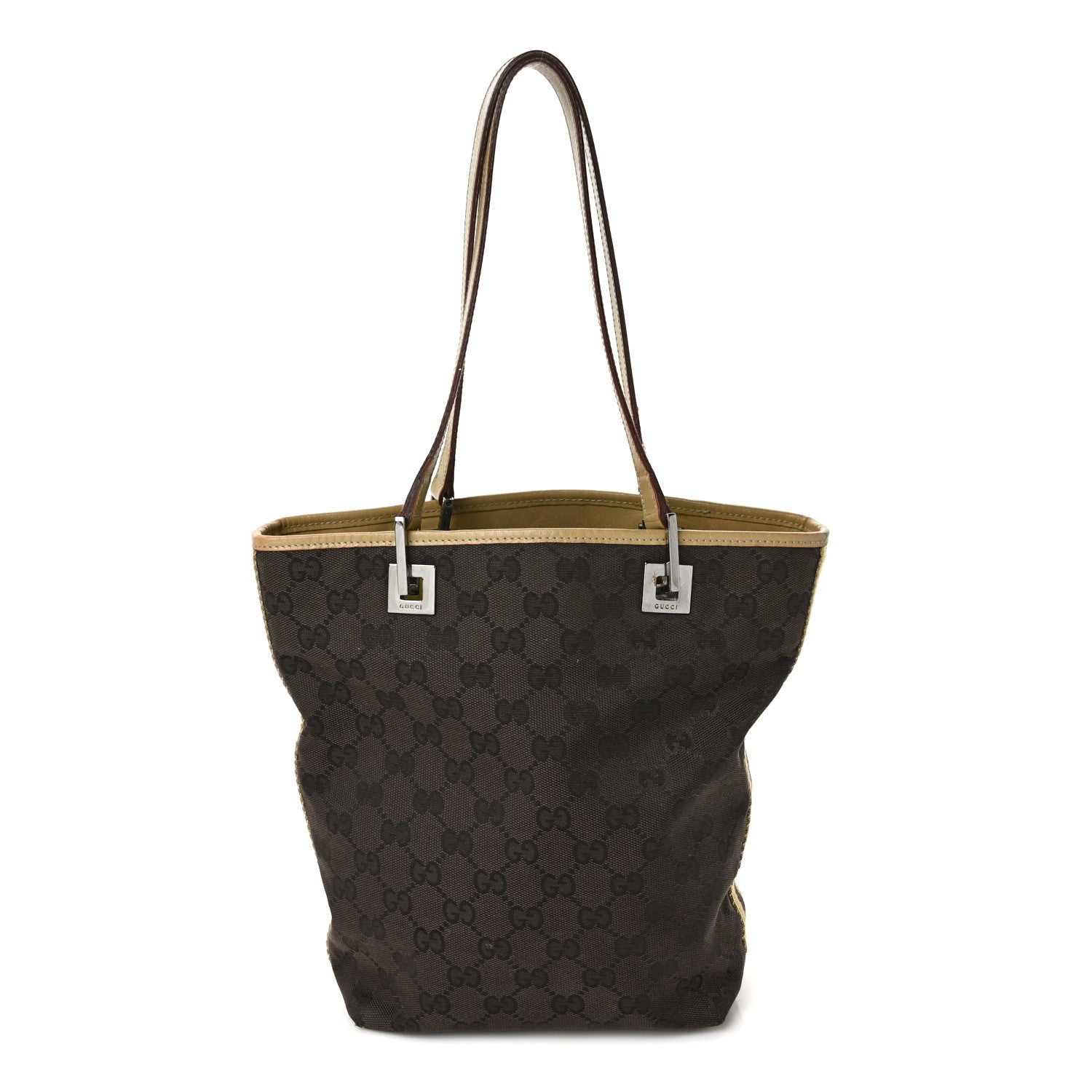 Gucci Monogram Bucket Tote Brown 1 of 15