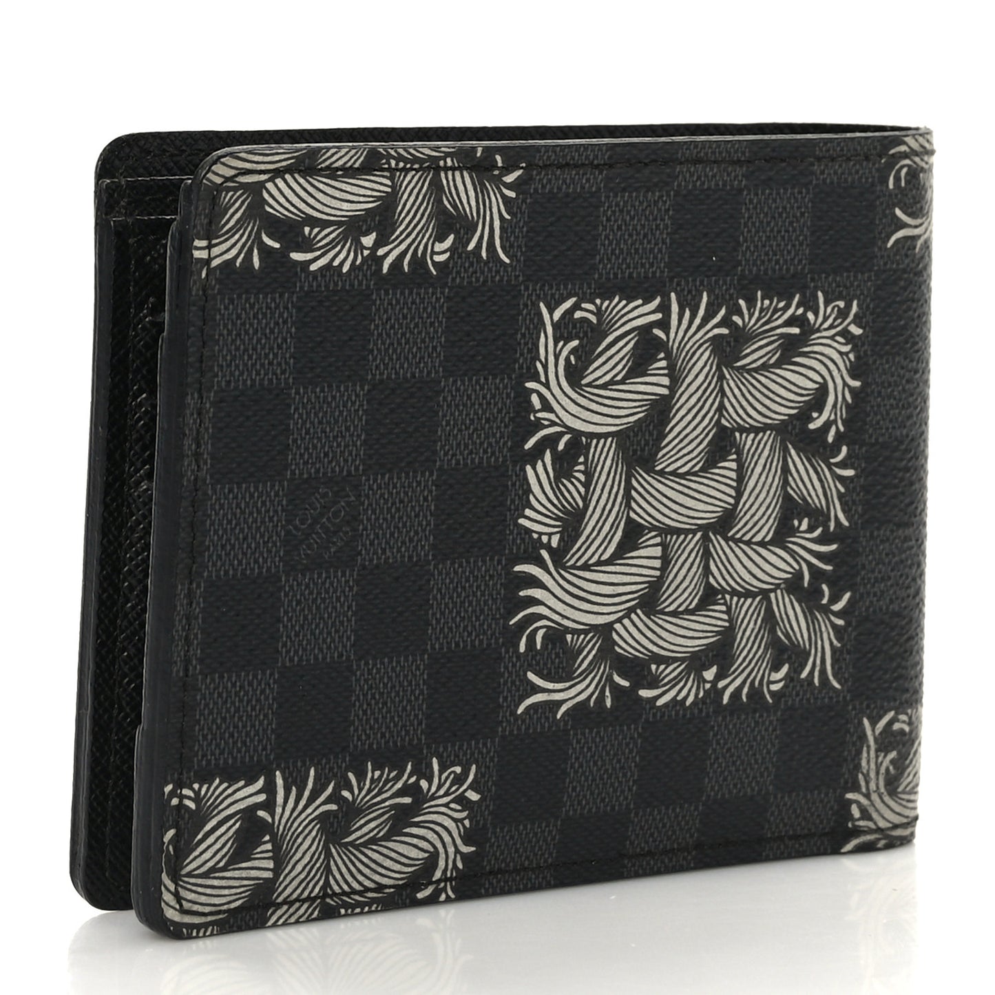 Damier Graphite Rope Slender Wallet White