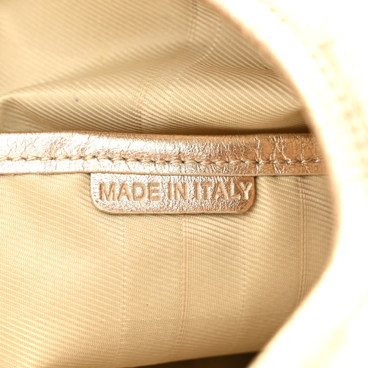 Metallic Calfskin Quilted Hoxton Hobo Gold