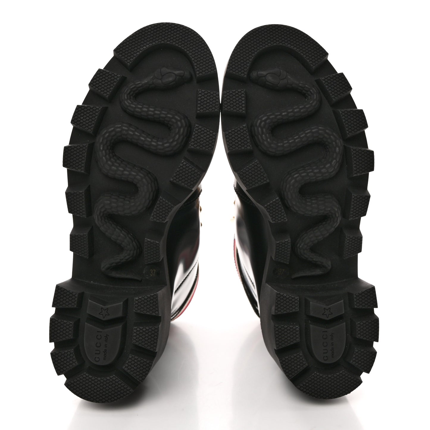 Calfskin Sylvie Web Womens Lace Up Combat Boots 37 Black