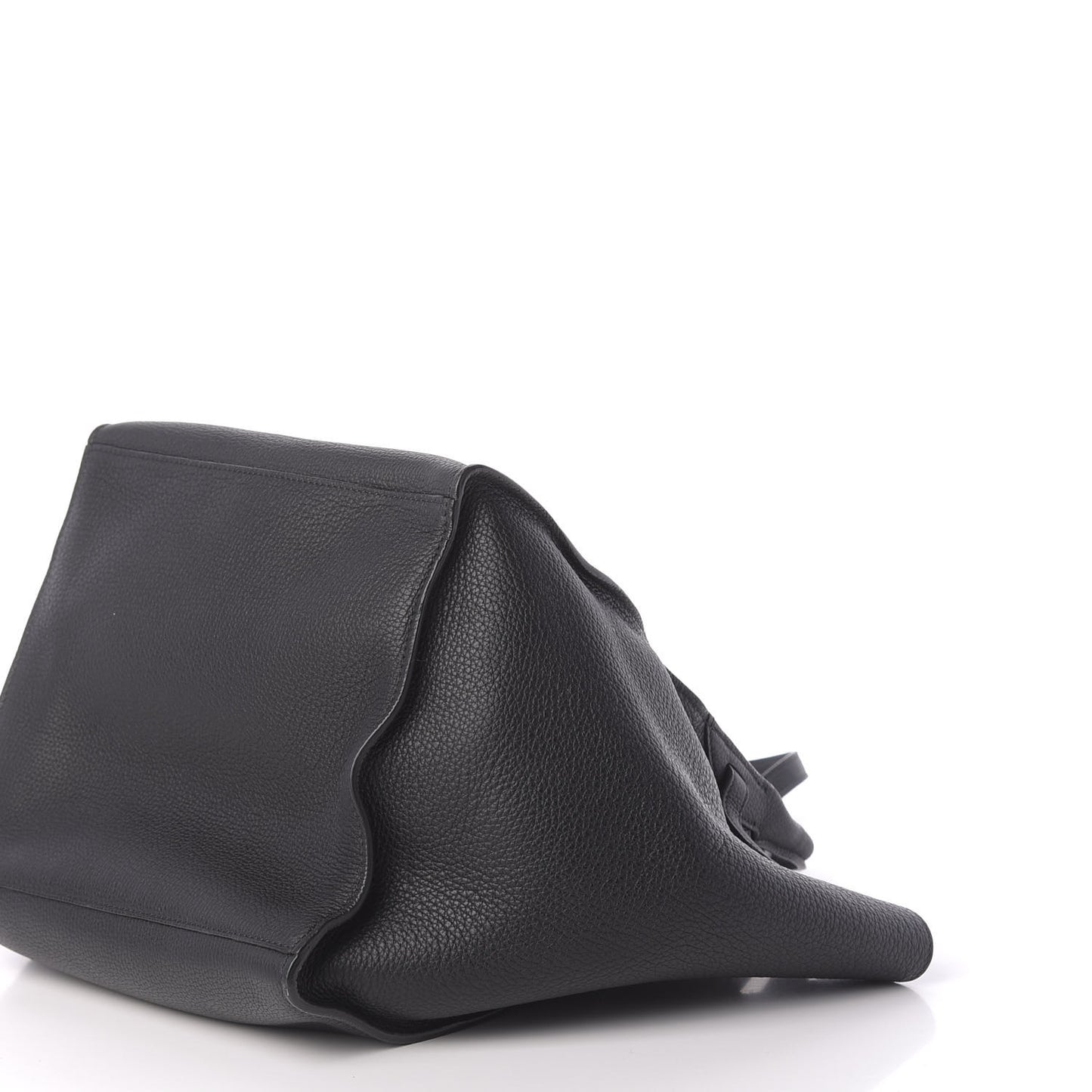 Supple Grained Calfskin Small Big Bag Anthracite