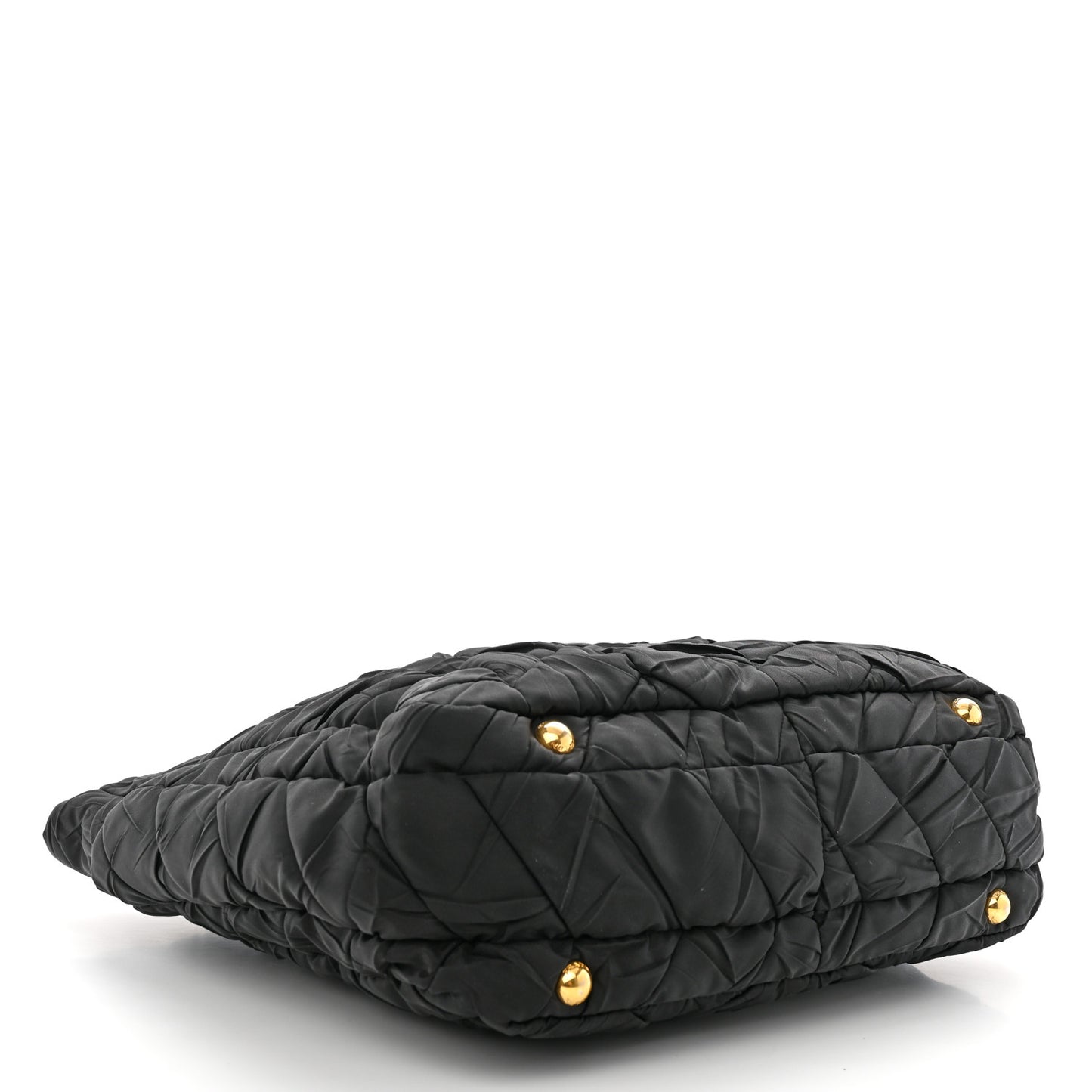 Tessuto Nylon Gaufre Tote Black