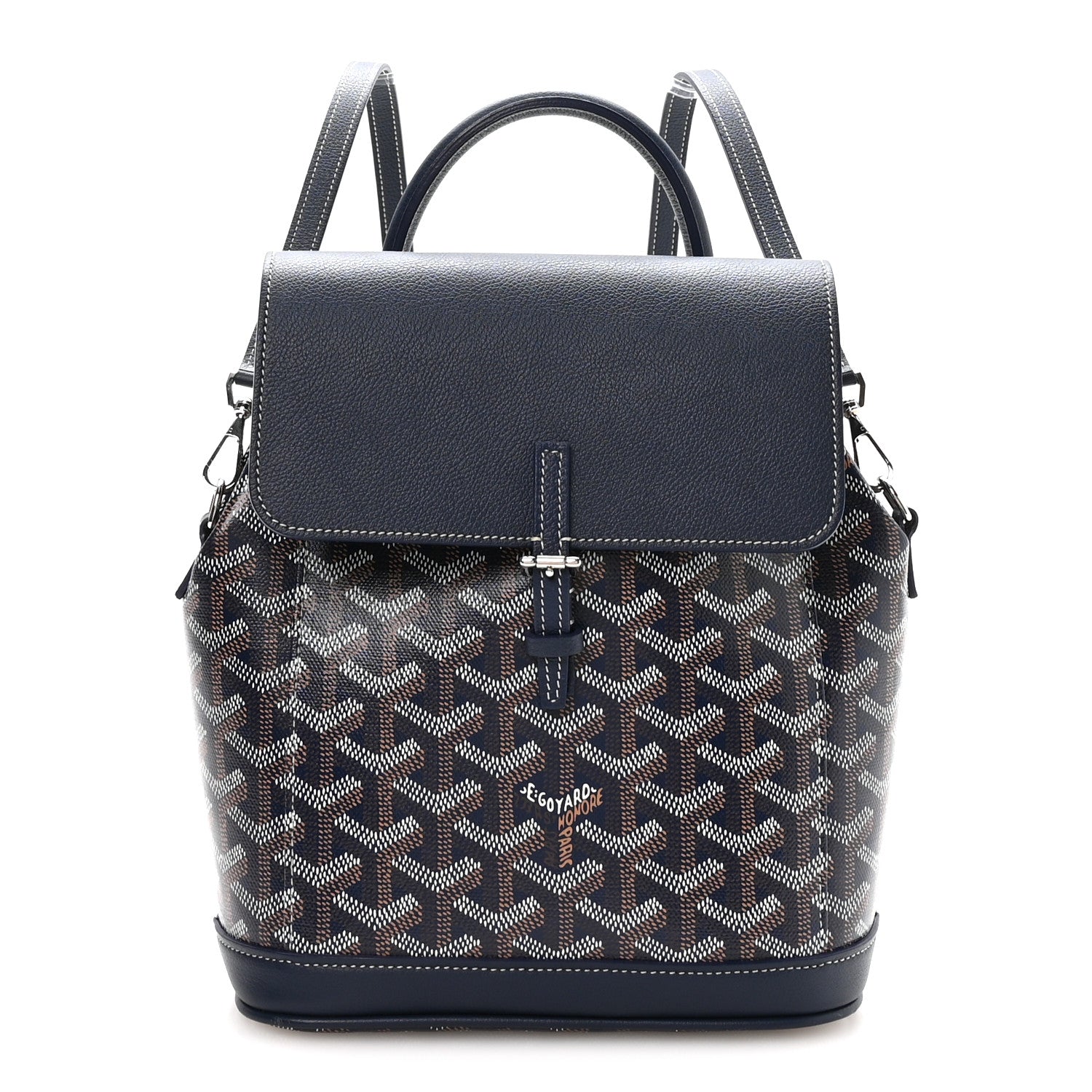 goyard alpin mini backpack retail price Goyard Goyardine Calfskin Mini Alpin Backpack Navy