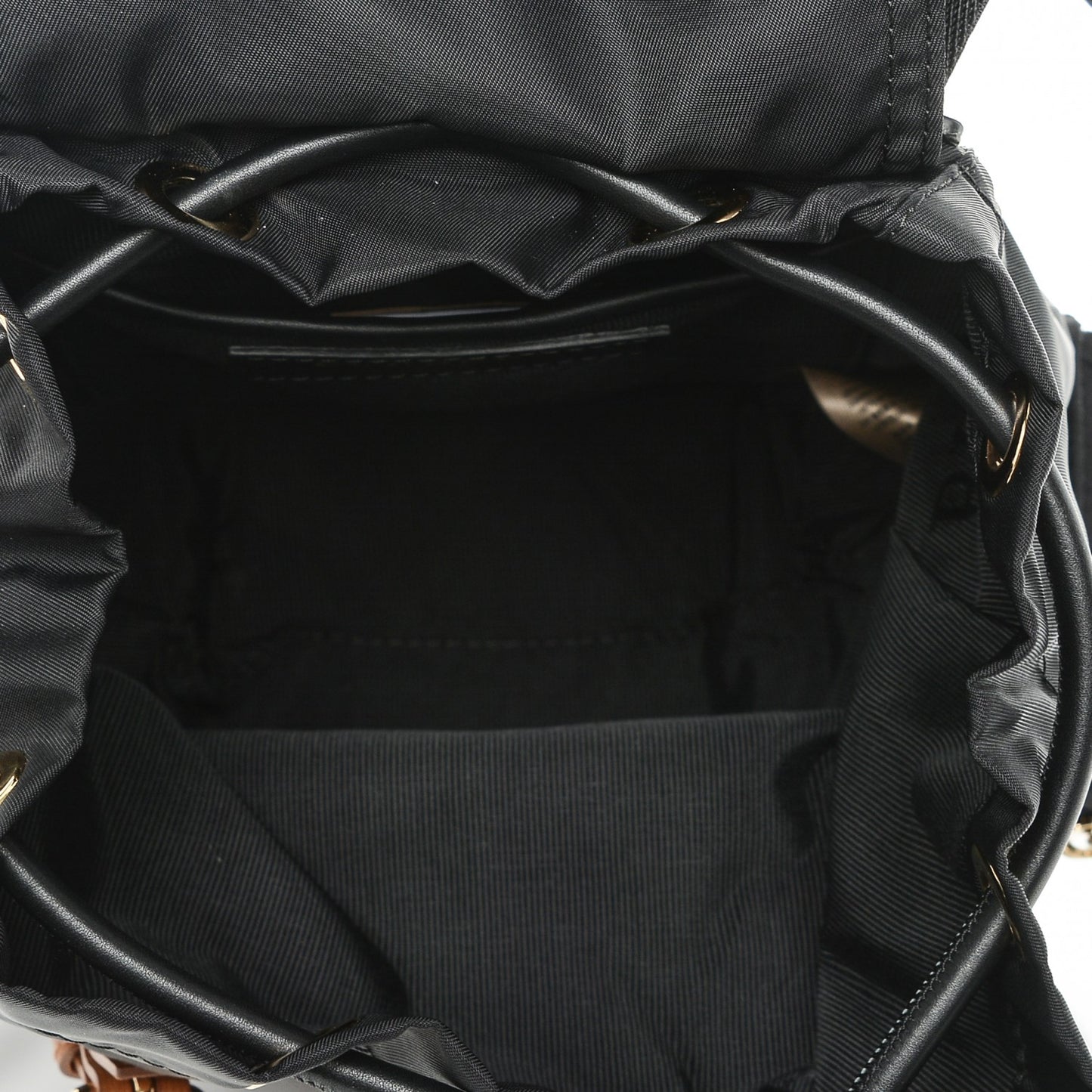 Nylon Small Rucksack Backpack Black