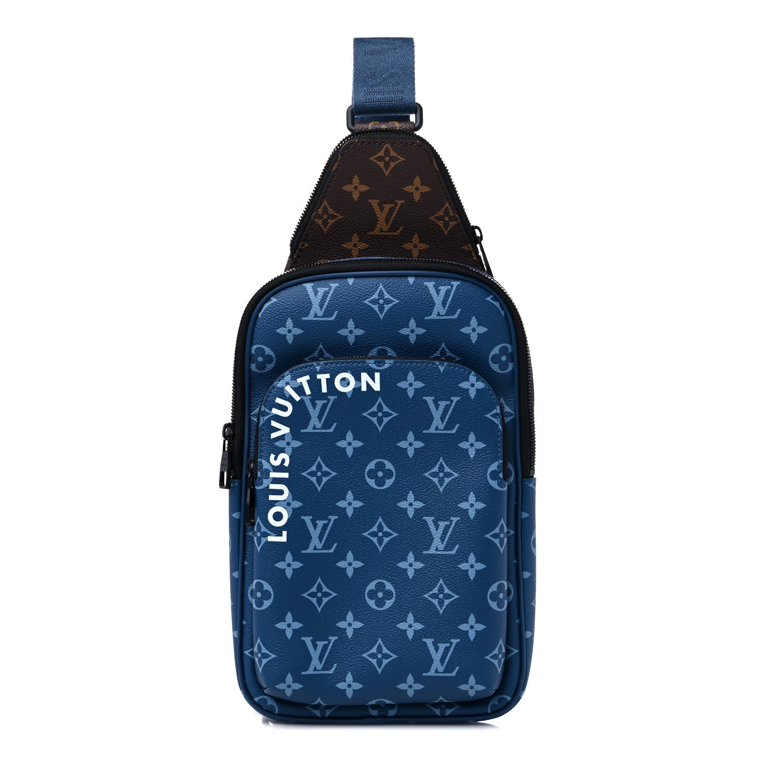 louis vuitton avenue backpack price - - Black Damier Infini The avenue slingbag is made from damier graphite canvas with blue around the silver Vuitton Avenue Backpack Louis Vuitton