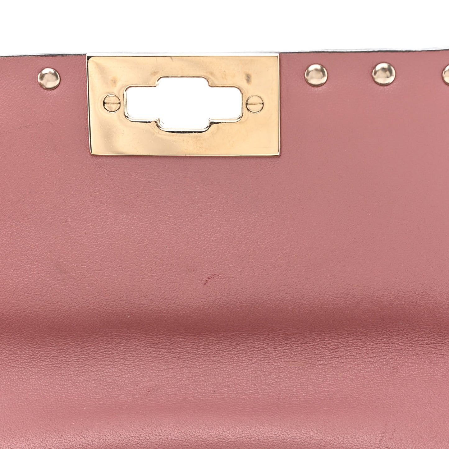 Lambskin Medium Rockstud Spike Shoulder Bag Antique Rose