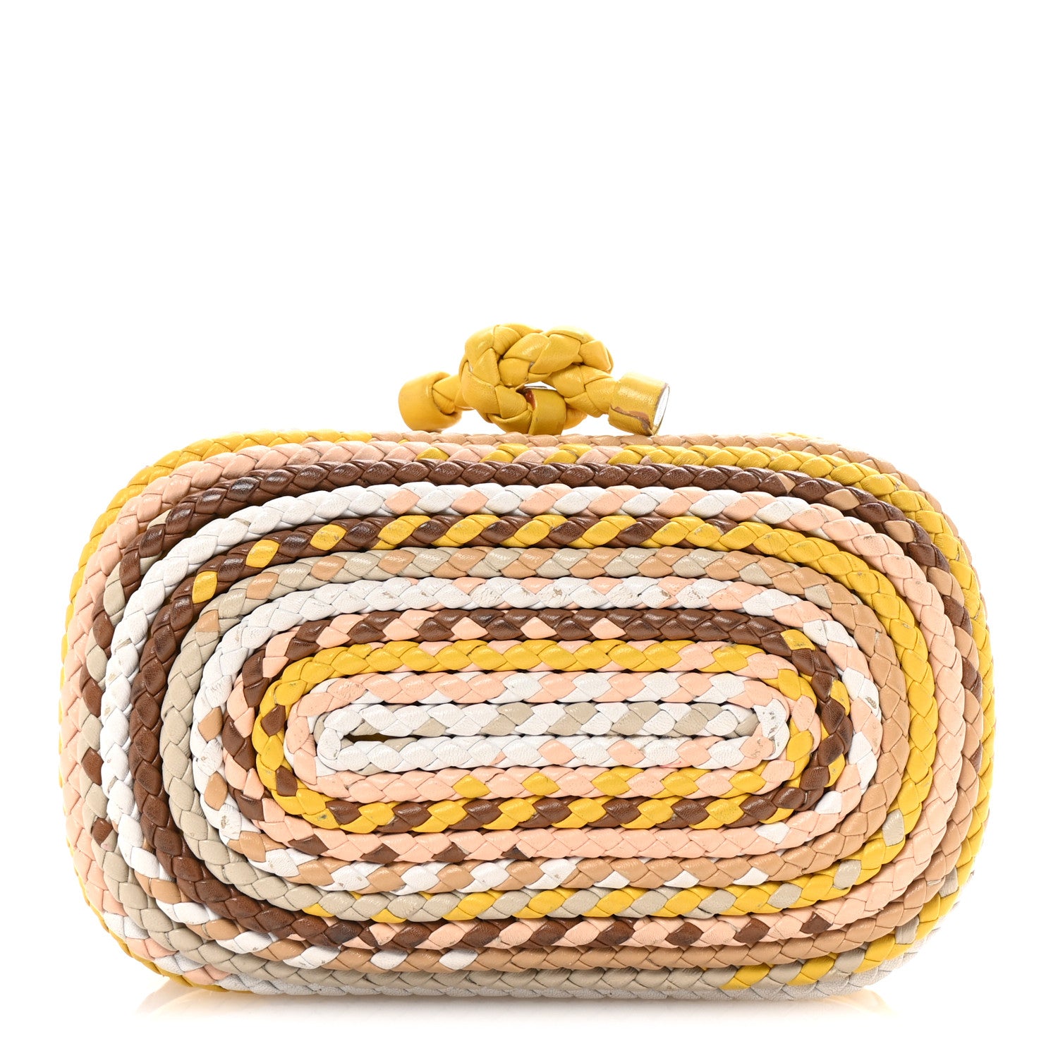 Bottega Veneta Nappa Intrecciato Braided Knot Clutch Multicolor 1 of 6