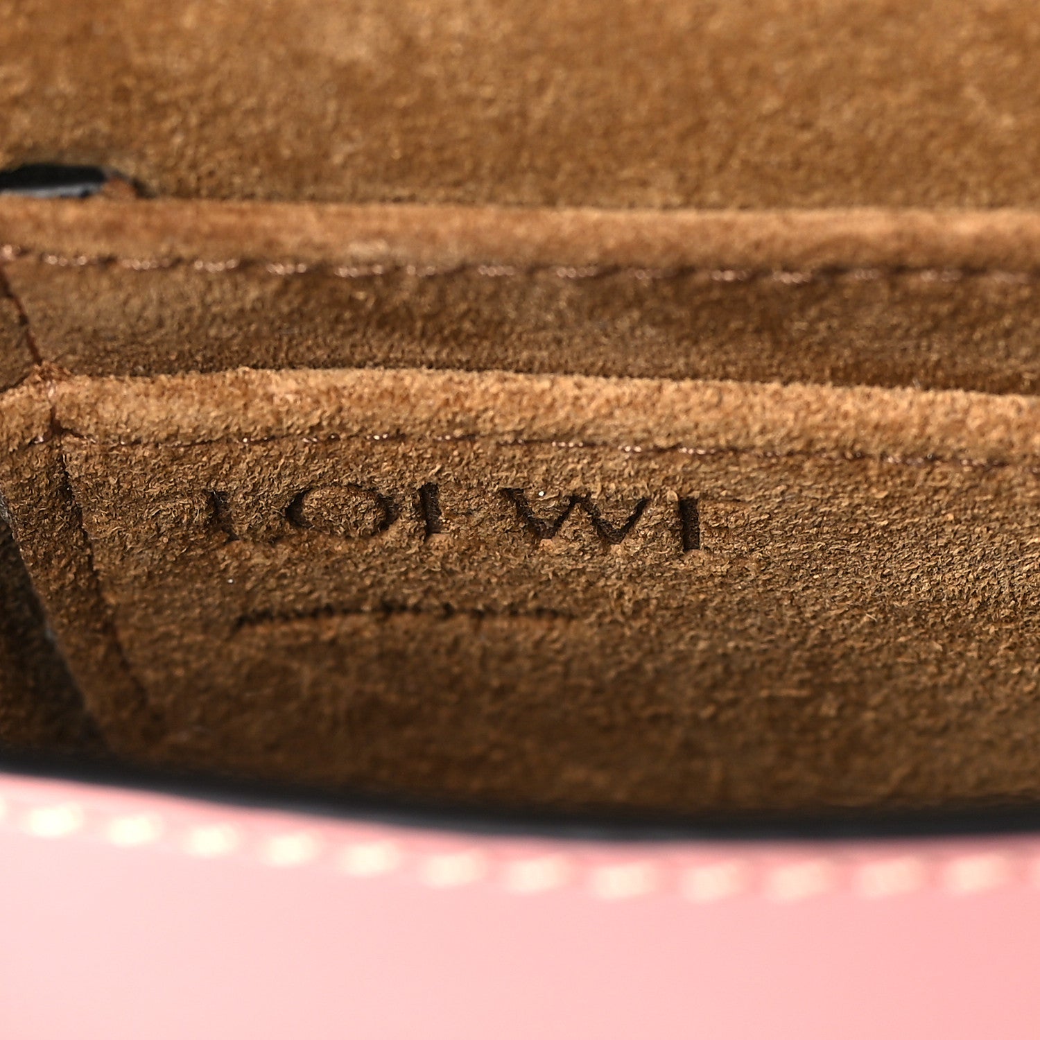 Loewe Calfskin Mini Gate Crossbody Bag Pastel Pink Tan 6 of 9