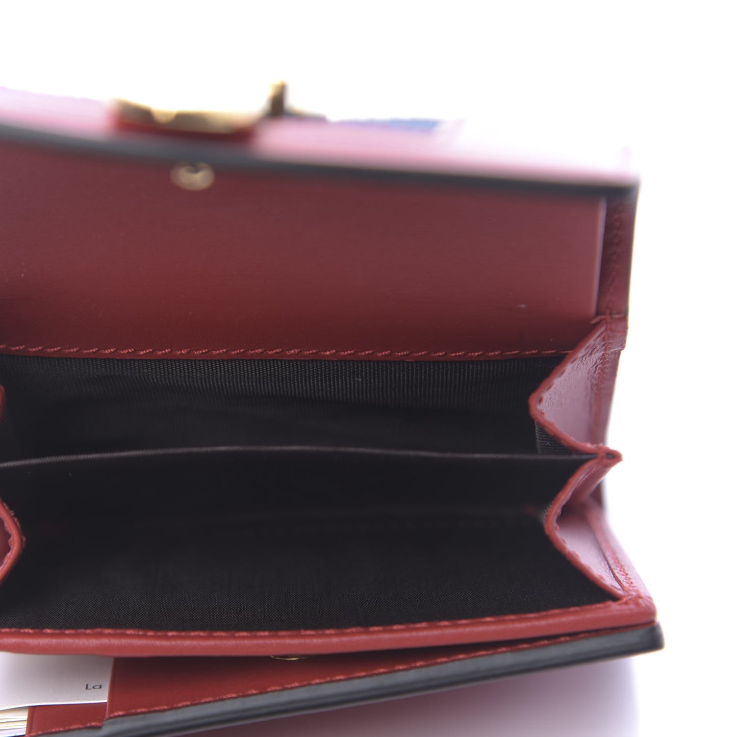 Calfskin Sylvie Wallet Hibiscus Red