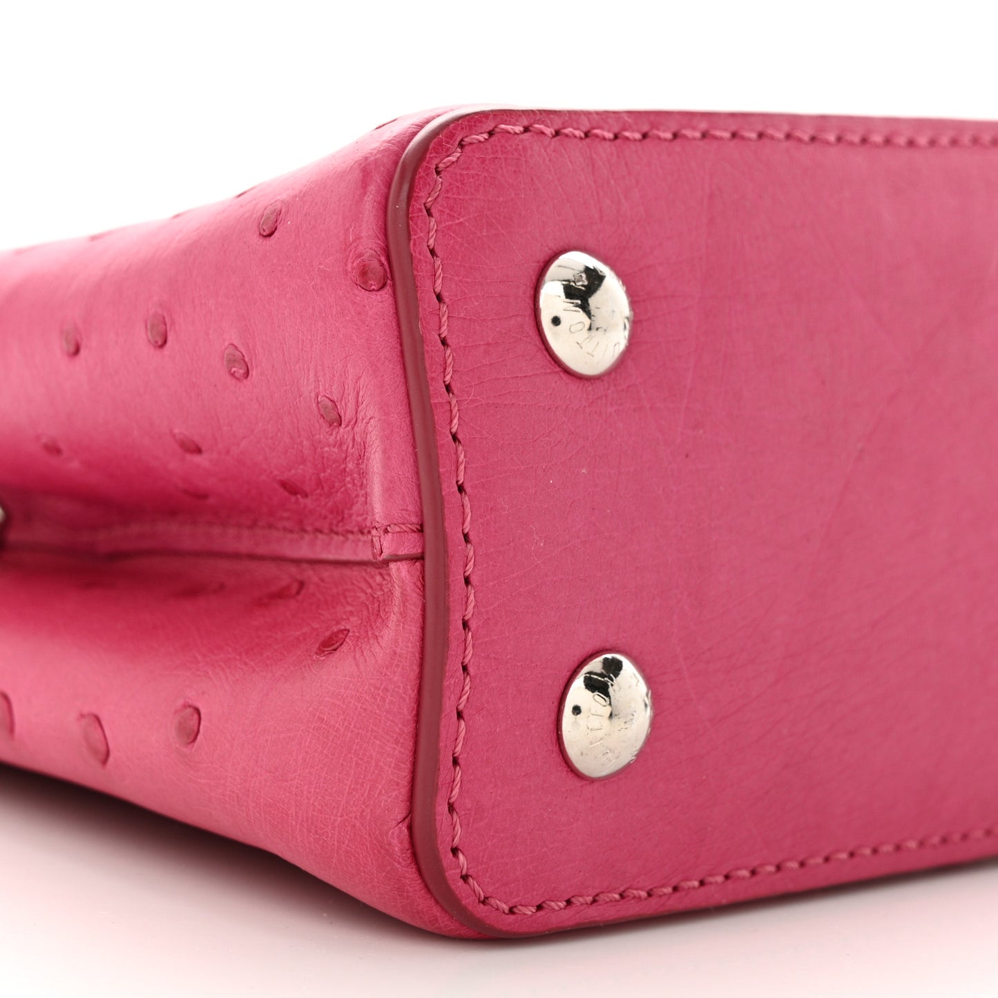 Ostrich Capucines Mini Fuchsia