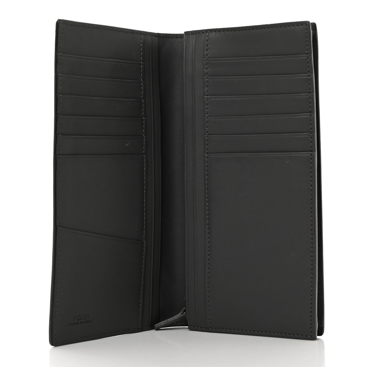 Vitello Century Elite Monster Eyes Continental Wallet Asfalto Graphite