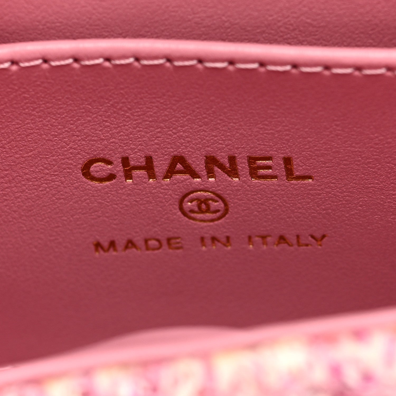 Chanel Tweed Quilted Mini Nano Kelly Shopper Pink 6 of 10