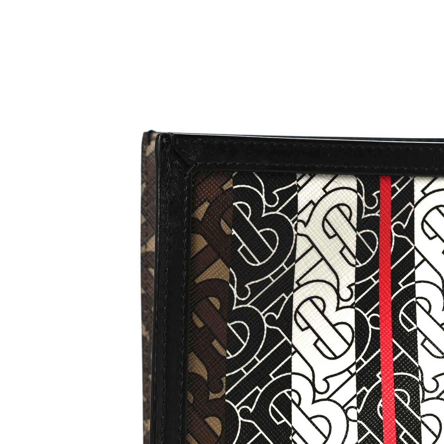 E-Canvas Monogram Stripe Book Tote Bridle Brown