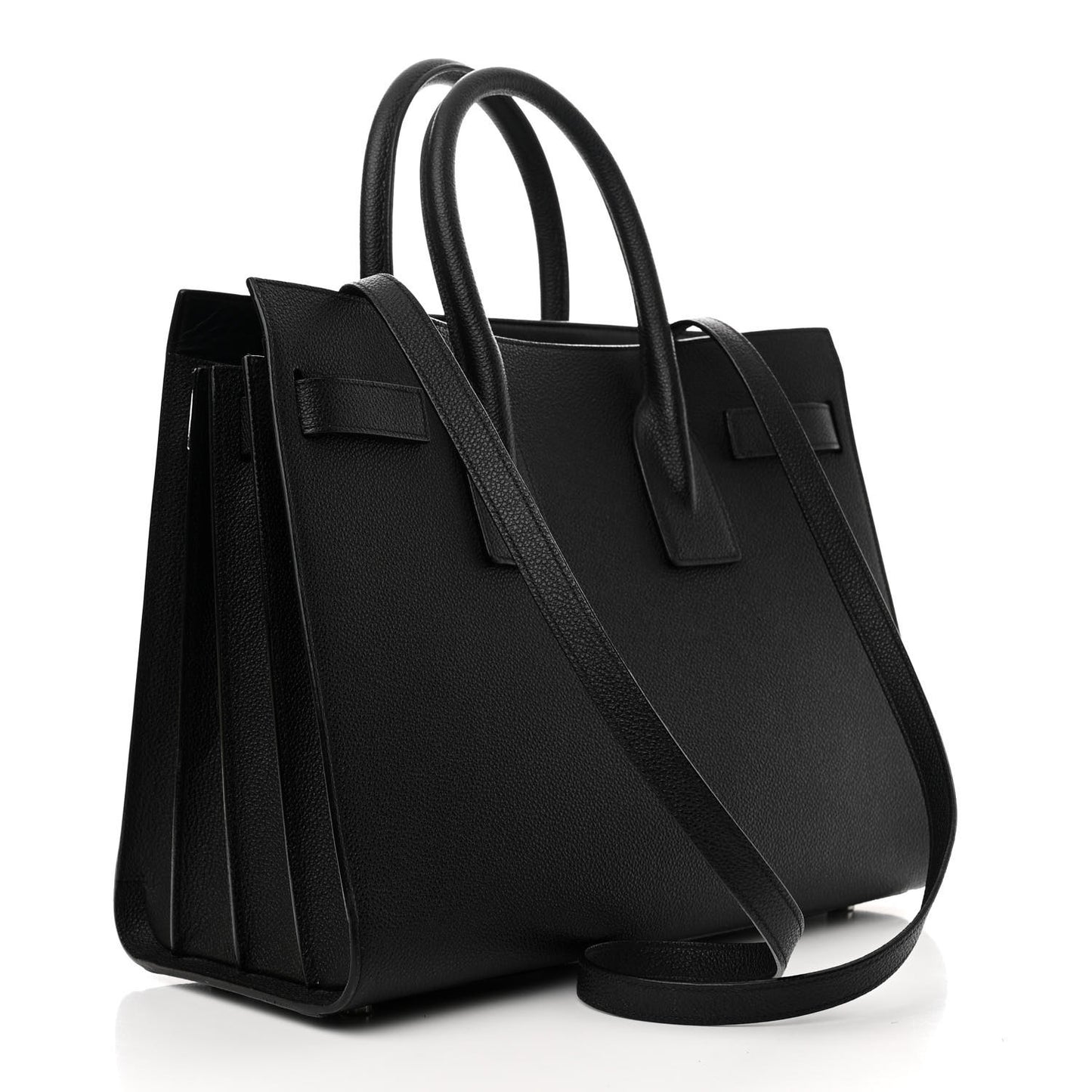 Calfskin Small Sac De Jour Black
