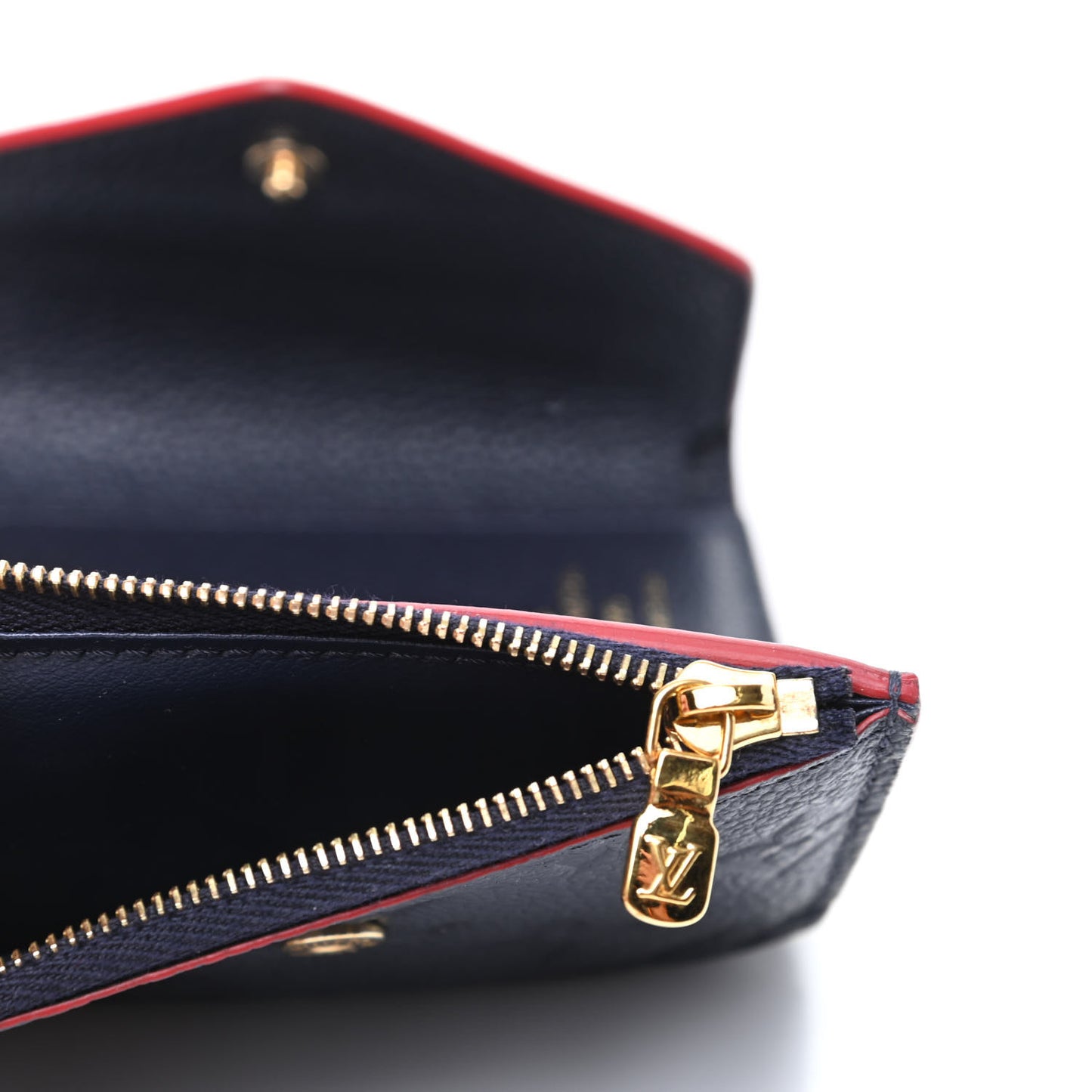 Empreinte Zoe Wallet Marine Rouge
