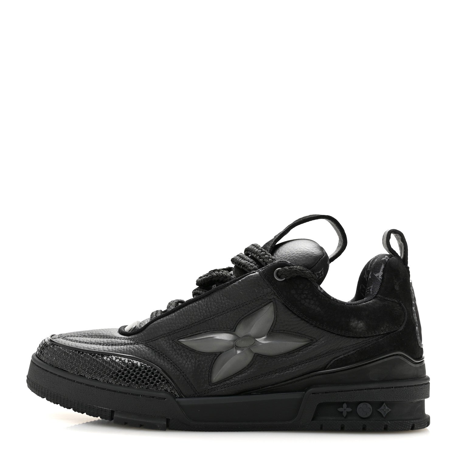 Louis Vuitton Calfskin Suede Mens LV Skate Sneakers 9 Black