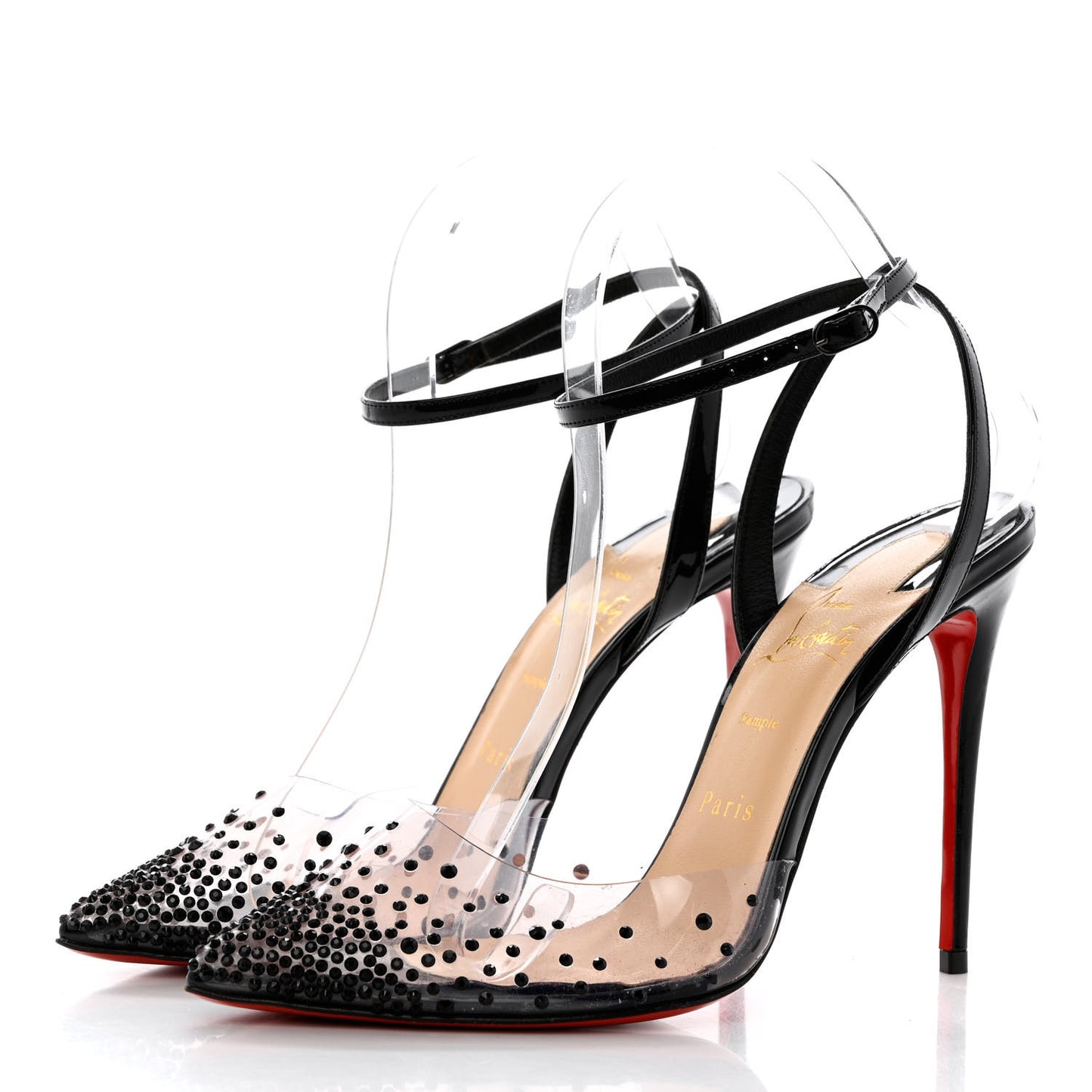 PVC Patent Psychic Spikaqueen 100 Pumps 38 black