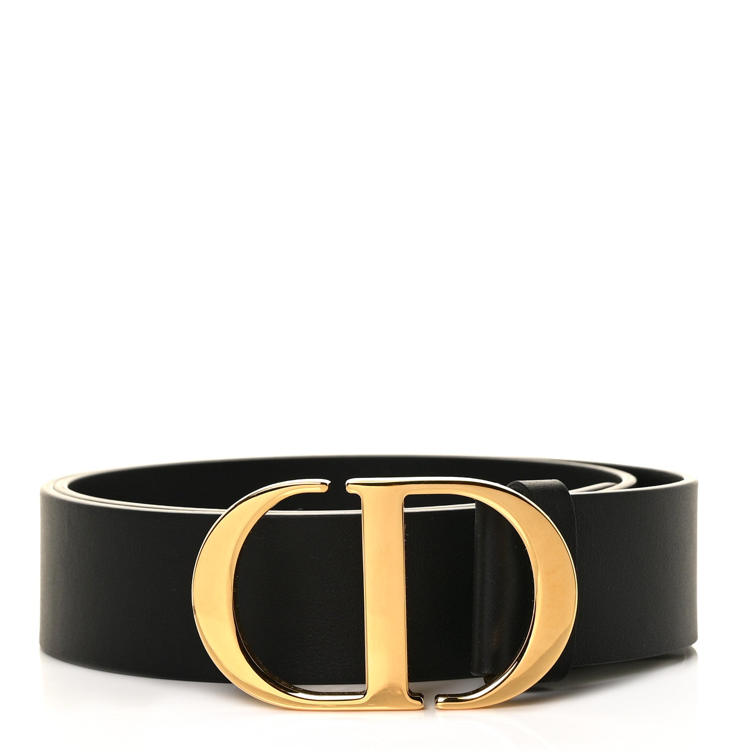 Christian Dior Calfskin 35mm Montaigne Belt 75 Black 1 of 5