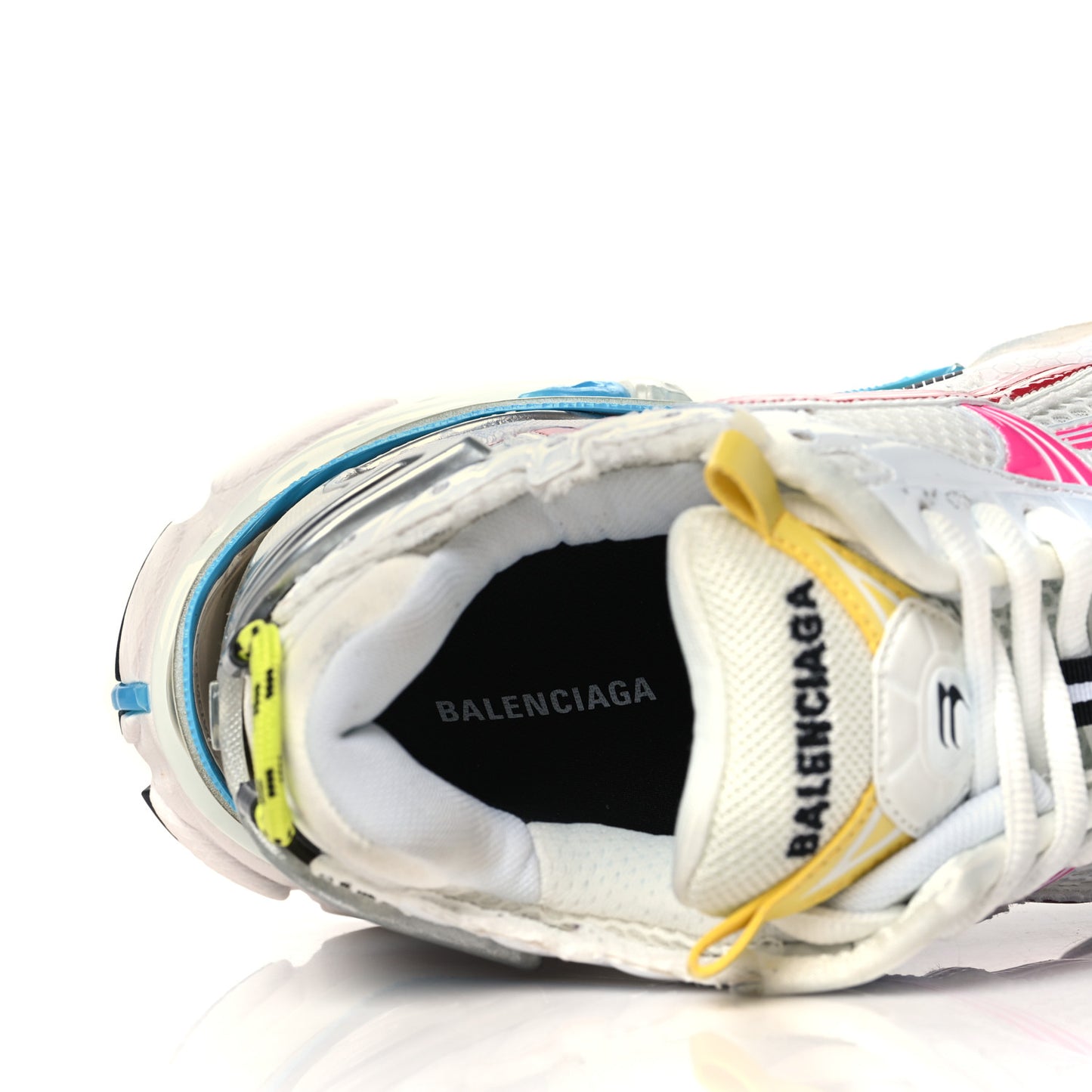 Mesh Rubber Distressed Mens Runner Sneakers 43 Multicolor