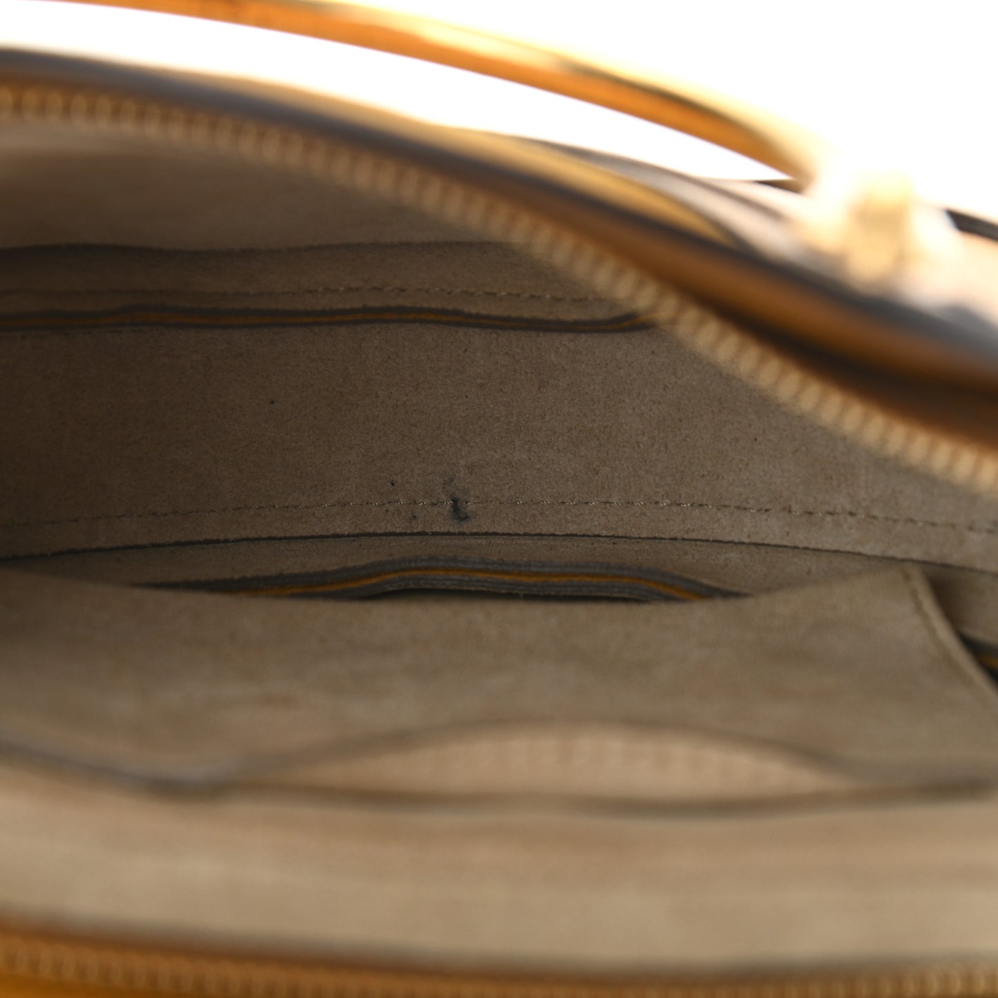 Calfskin Suede Small Pixie Bag Mustard Brown