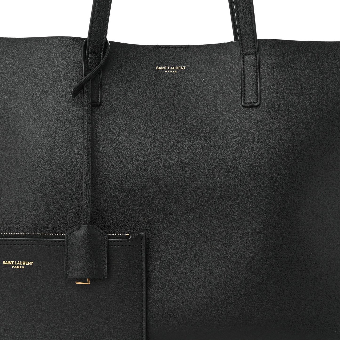 Calfskin Large Shopping Tote Black