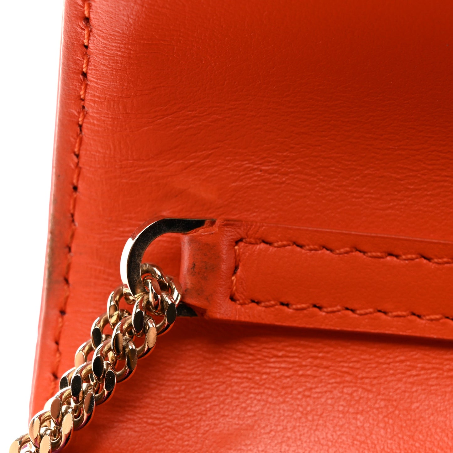 Grained Calfskin Palazzo Chain Evening Bag Pink