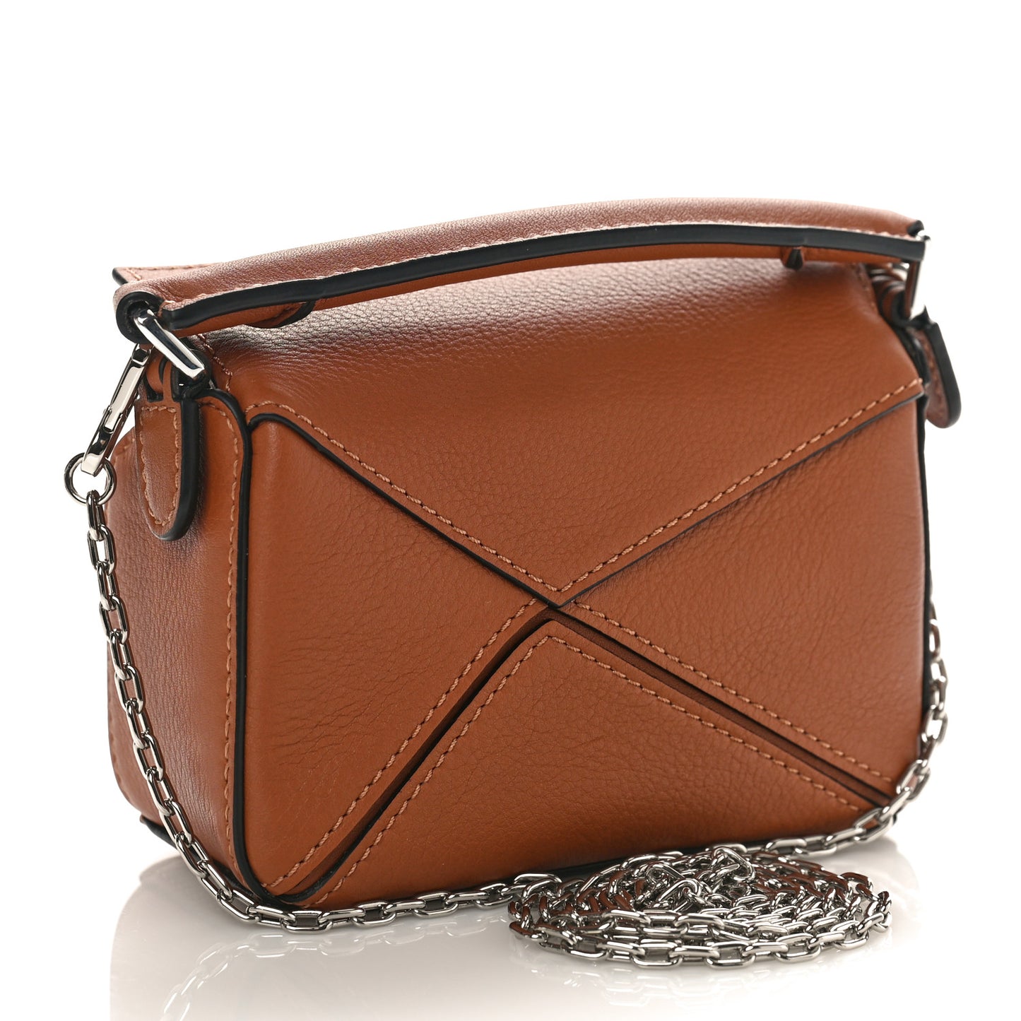 Calfskin Nano Puzzle Bag Tan