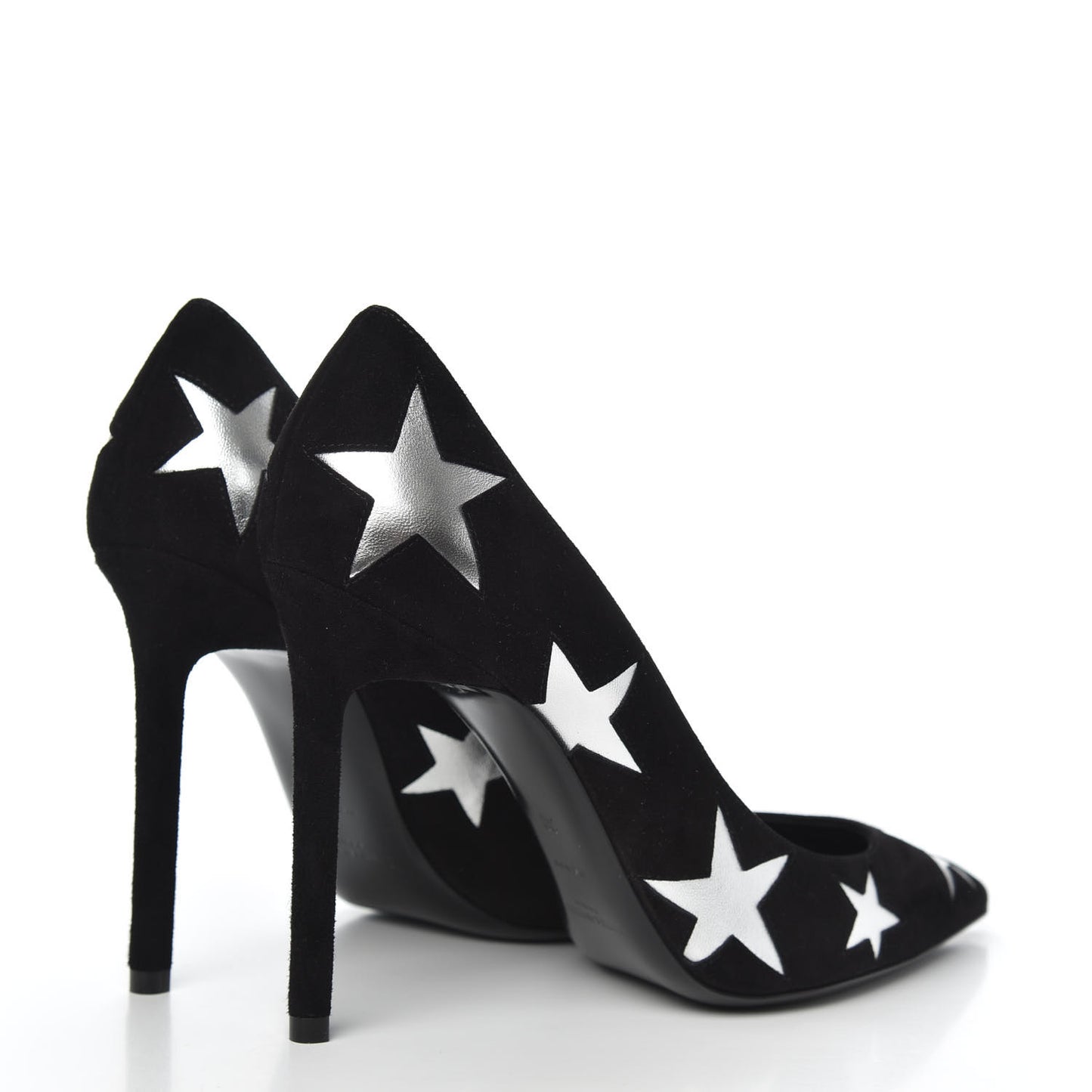 Kid Scamosciato Anja Star 105 Pumps 38 Black Silver