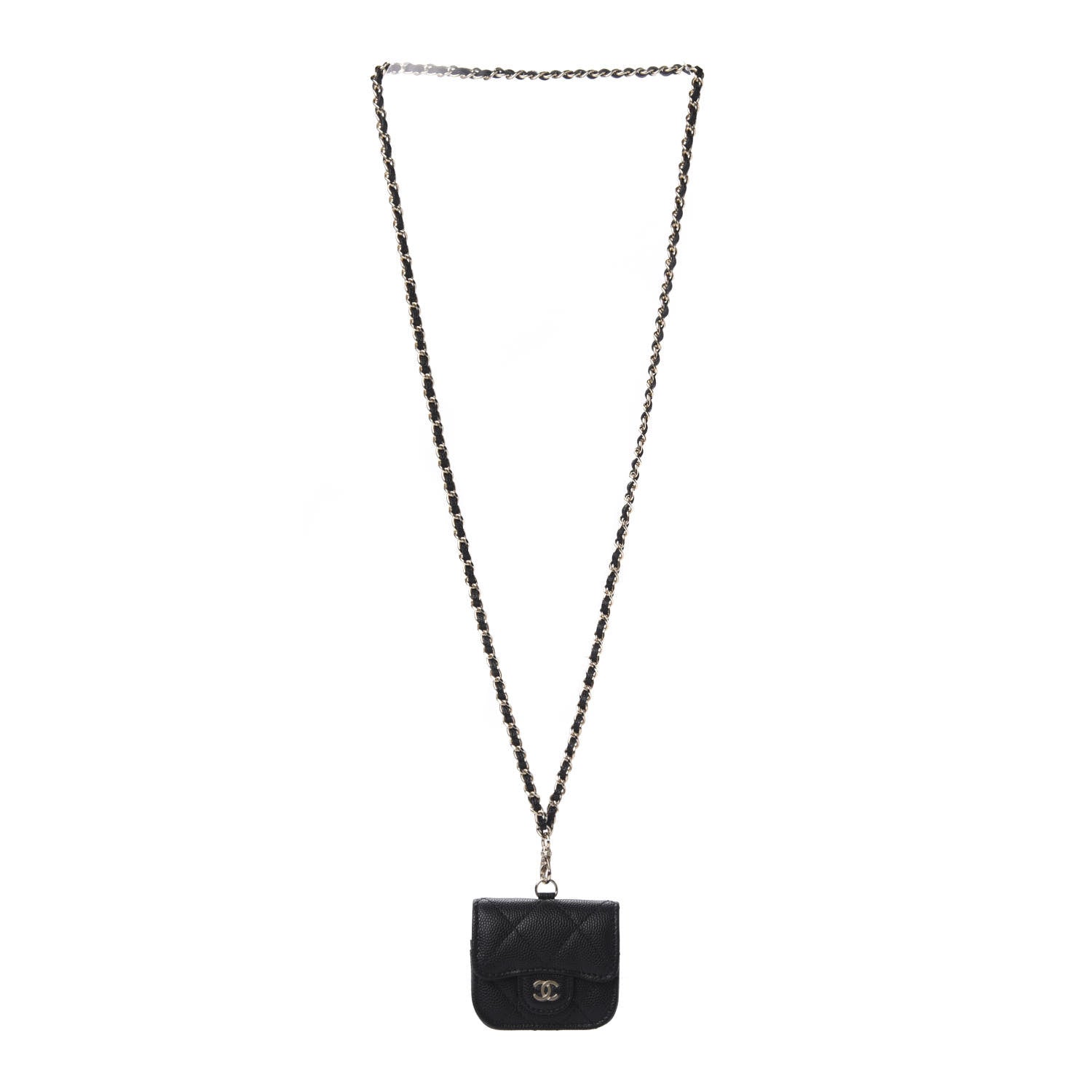 Chanel Caviar Quilted Airpods Pro Case Black 3 of 9
