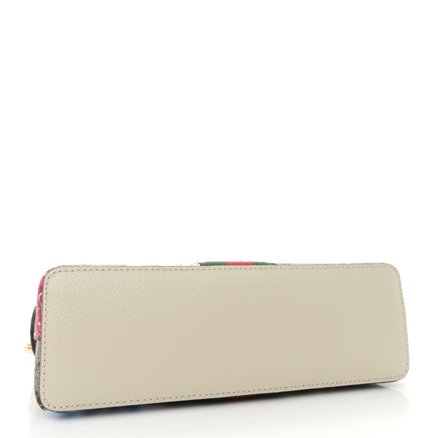 GG Supreme Monogram Flora Web GG Small Ophidia Dome Shoulder Bag White