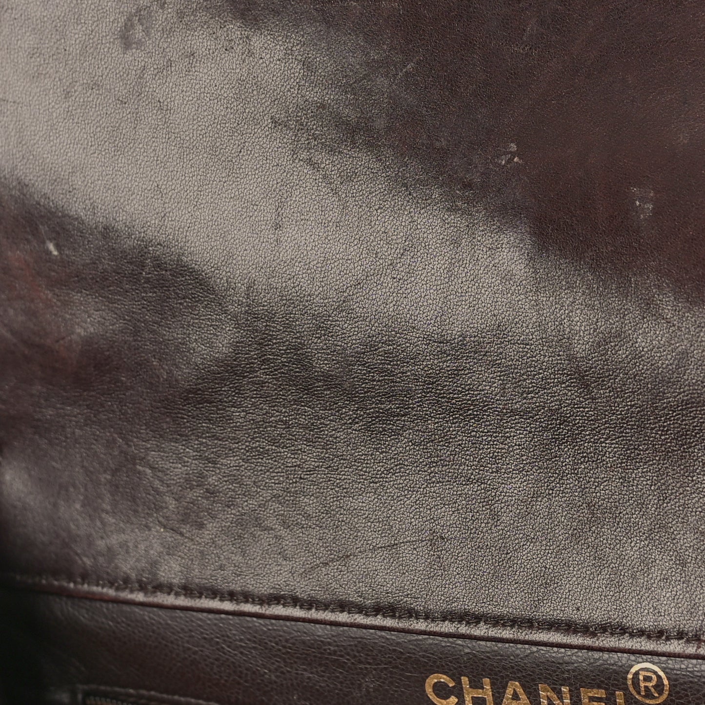 Lambskin Quilted Medium Double Sided Flap Brown