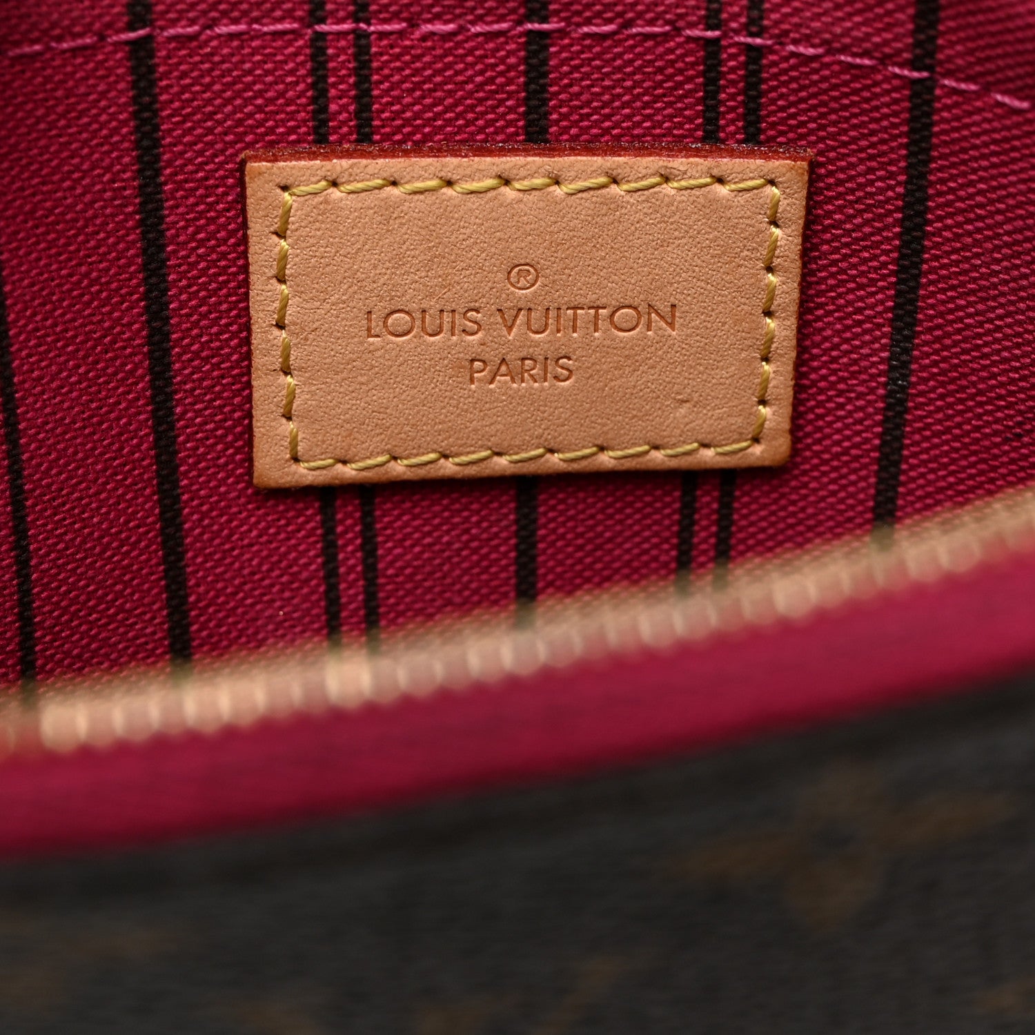 Louis Vuitton Monogram Neverfull MM GM Pochette Pivoine 6 of 7