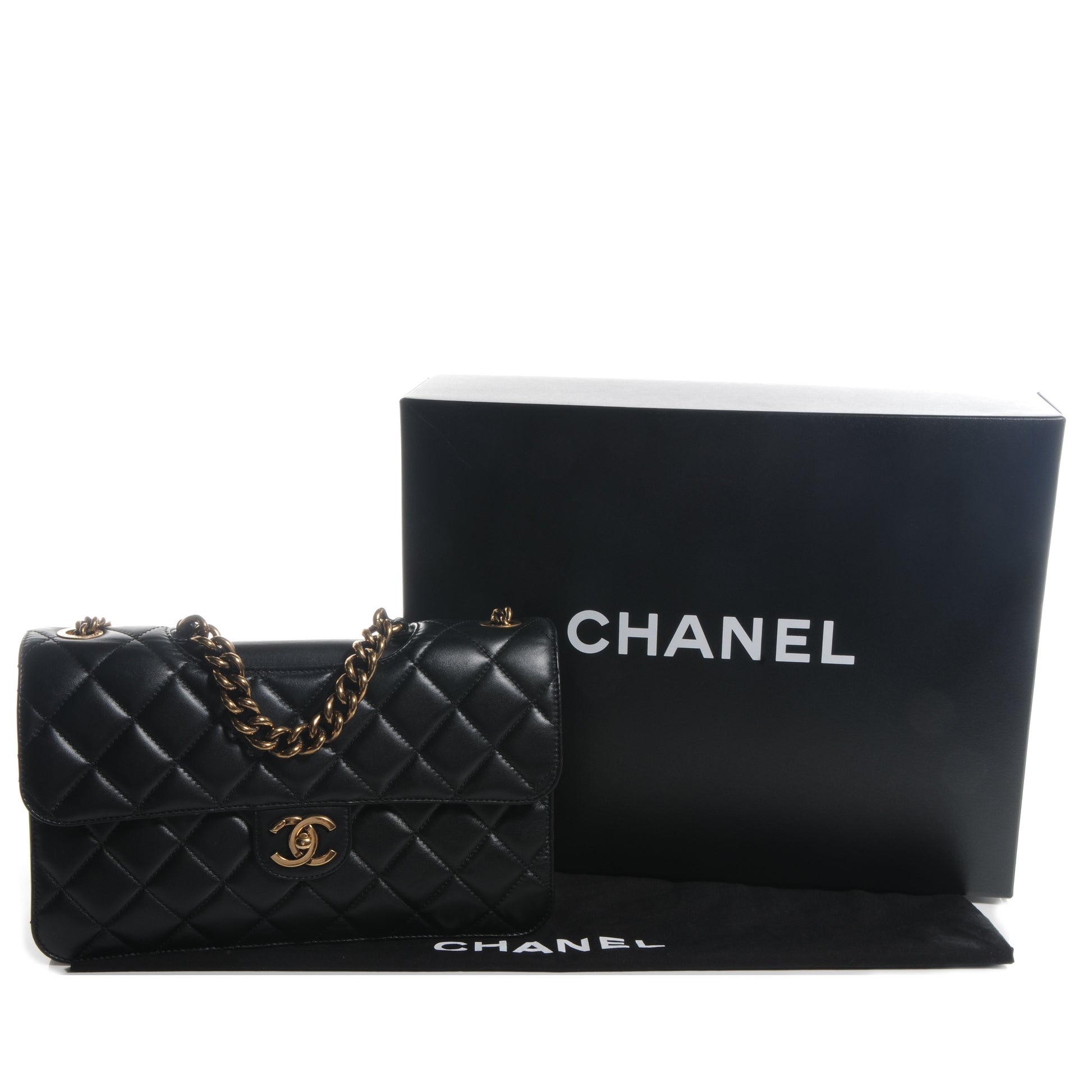 Chanel Calfskin Quilted Large Perfect Edge Flap Black 5 of 10