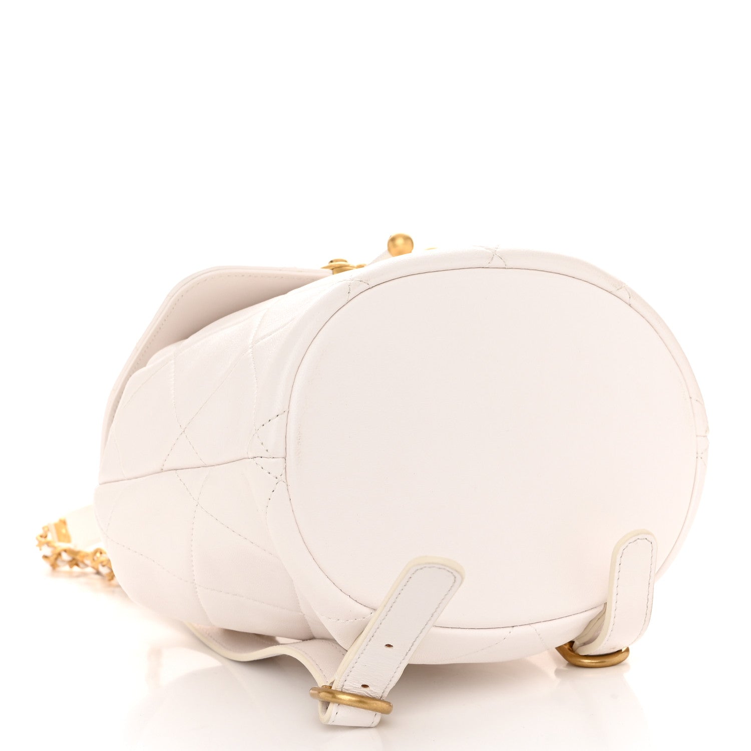 Chanel Lambskin Quilted Backpack White 4 of 10