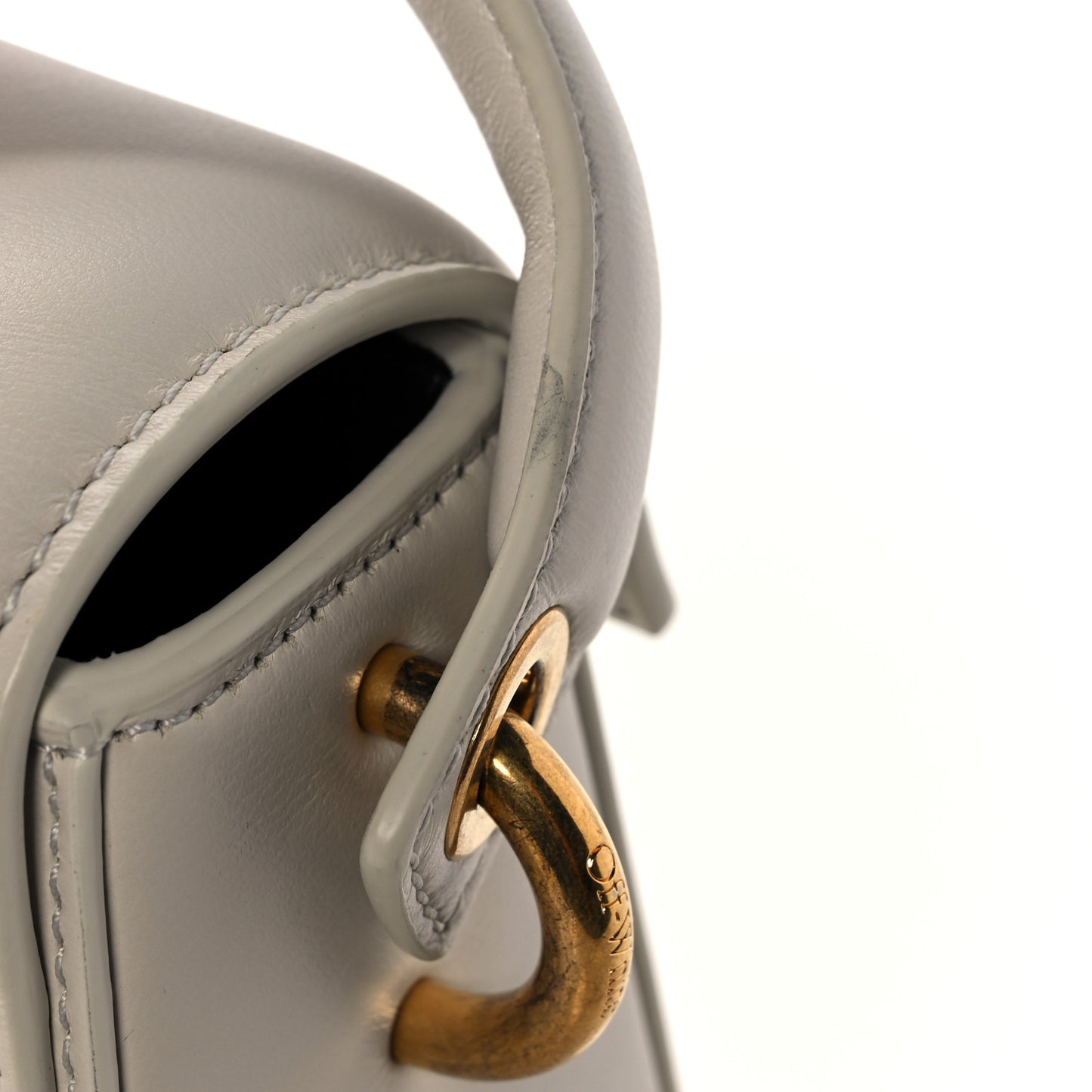 Calfskin Burrow 22 Shoulder Bag Beige