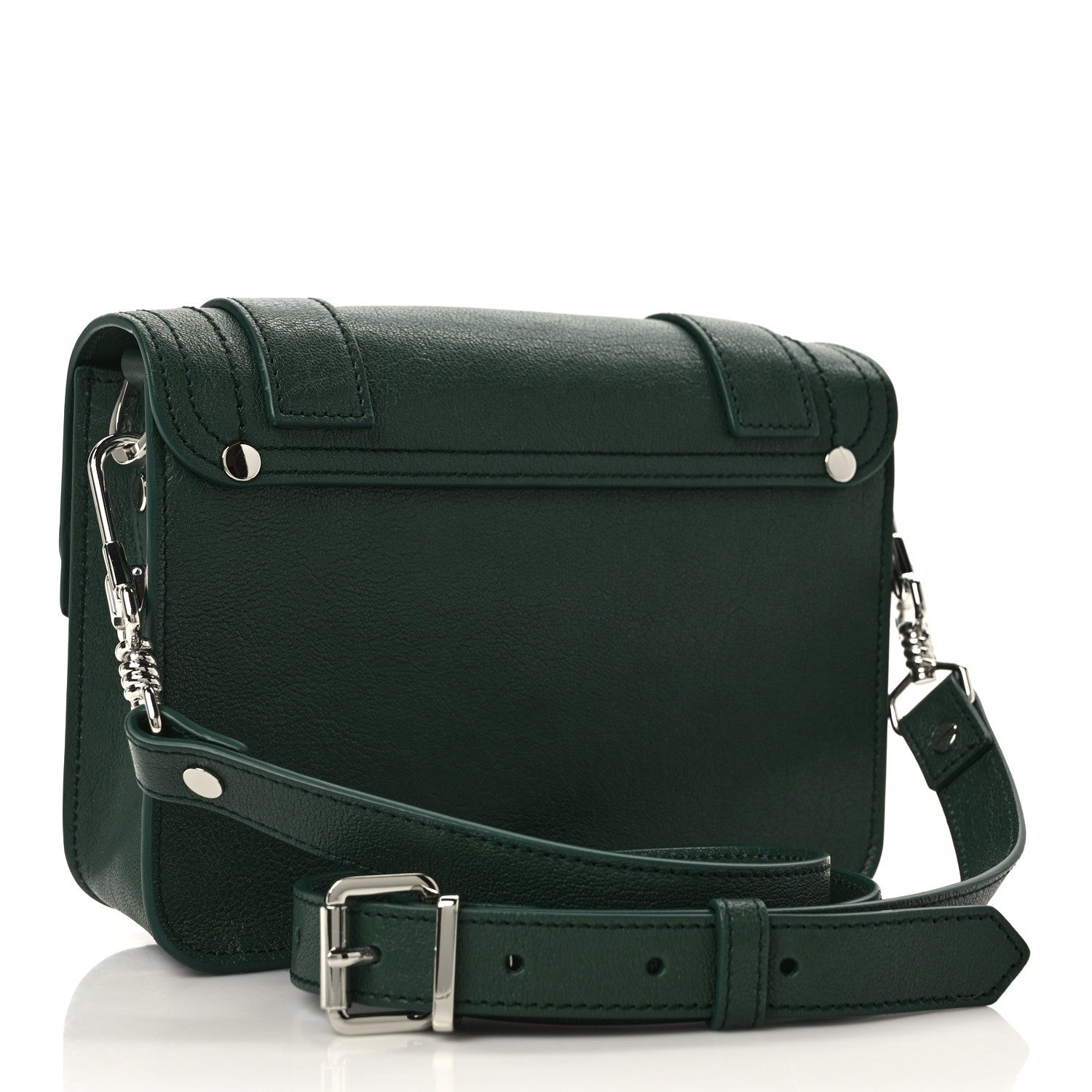 Proenza Schouler Lambskin PS1 Mini Crossbody Bag Dark Teal 3 of 8