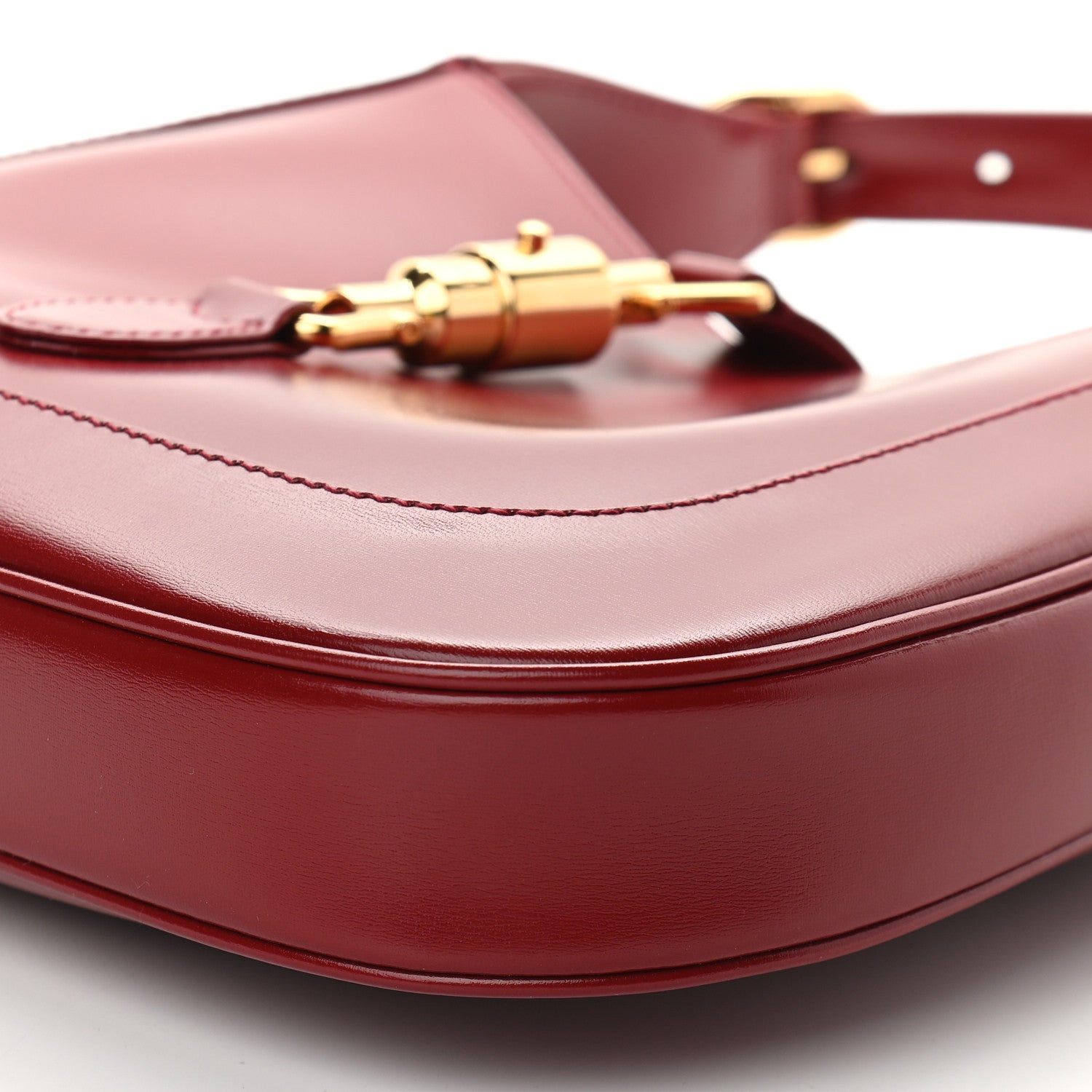Gucci Boarded Dyana Lux Calfskin Small Jackie 1961 Hobo New Cherry Red 9 of 9
