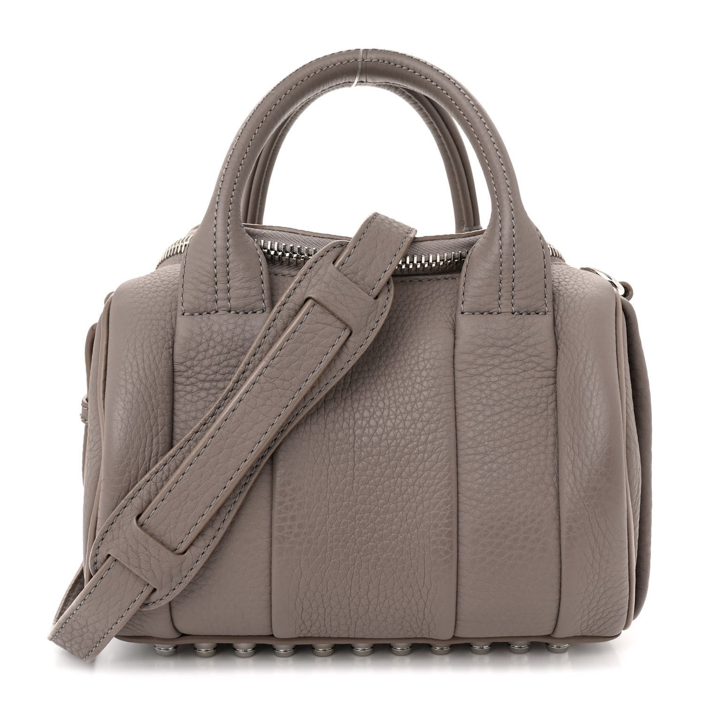 ALEXANDER WANG Pebbled Lambskin Mini Rockie Mink Silver Hardware