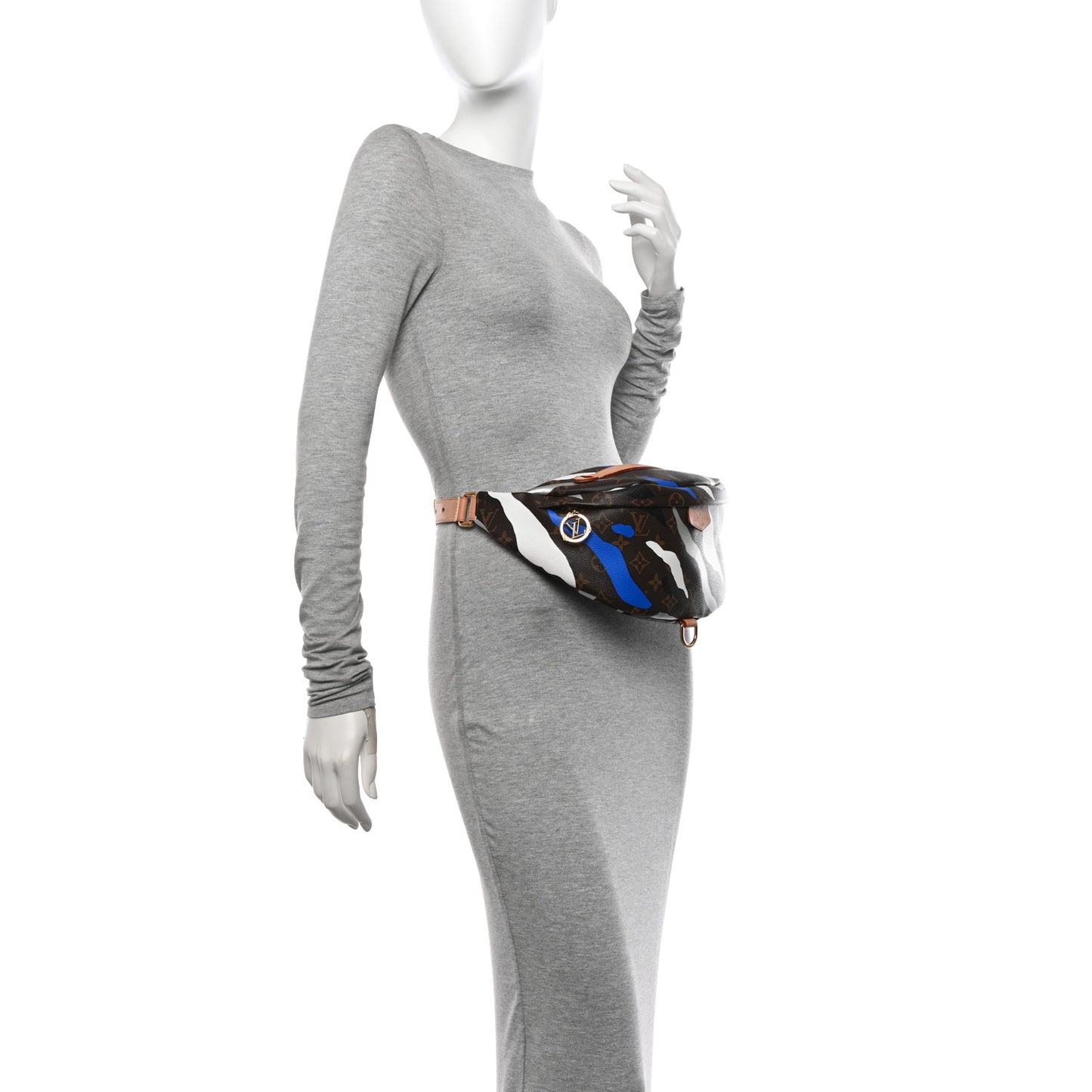 x LOL Monogram Bumbag Blue Silver