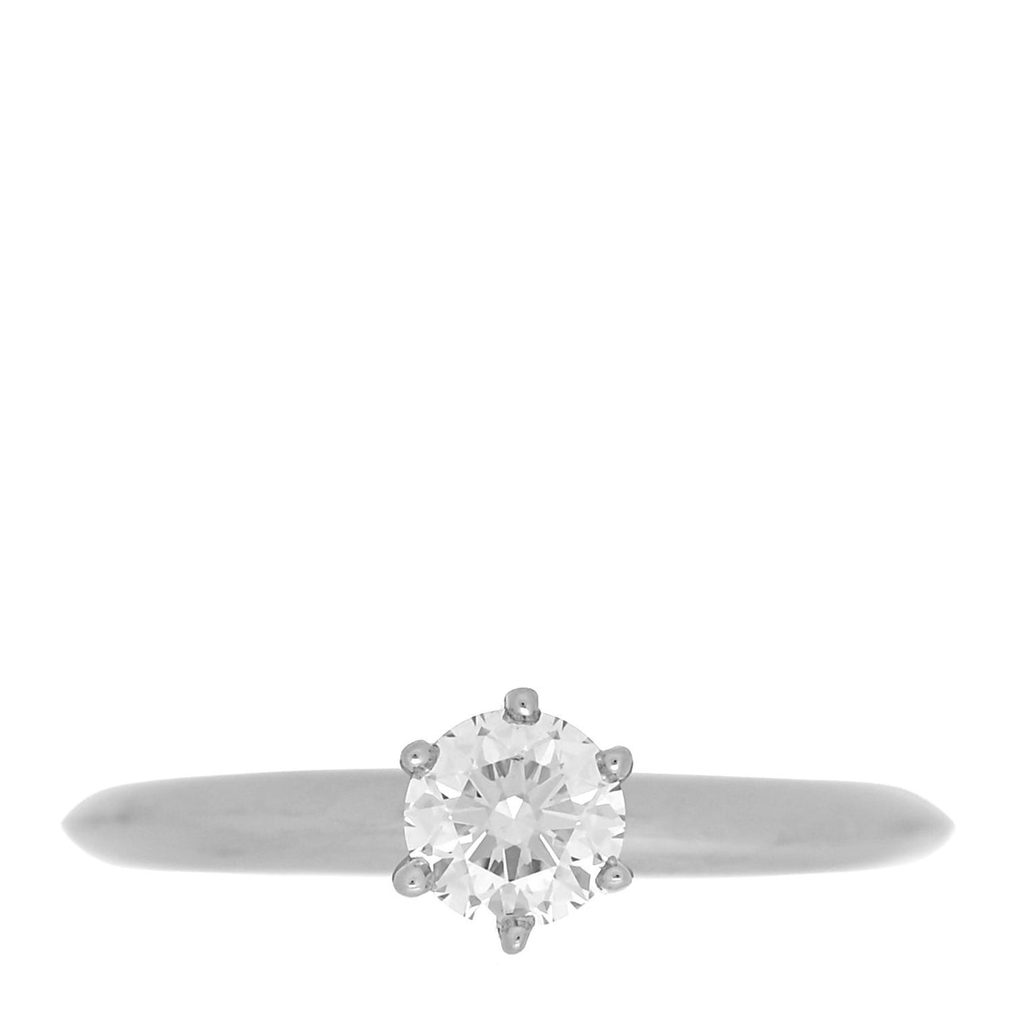 Platinum Diamond .31ct Solitaire Engagement Ring 46 3.75
