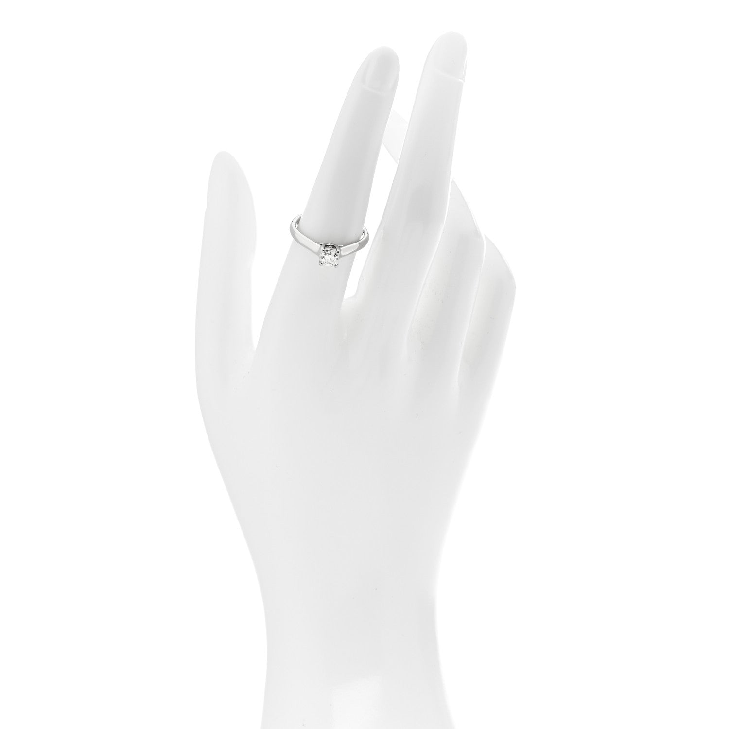 Tiffany Platinum Diamond .54ct Solitaire Lucida Engagement Ring 54 6.75 2 of 6