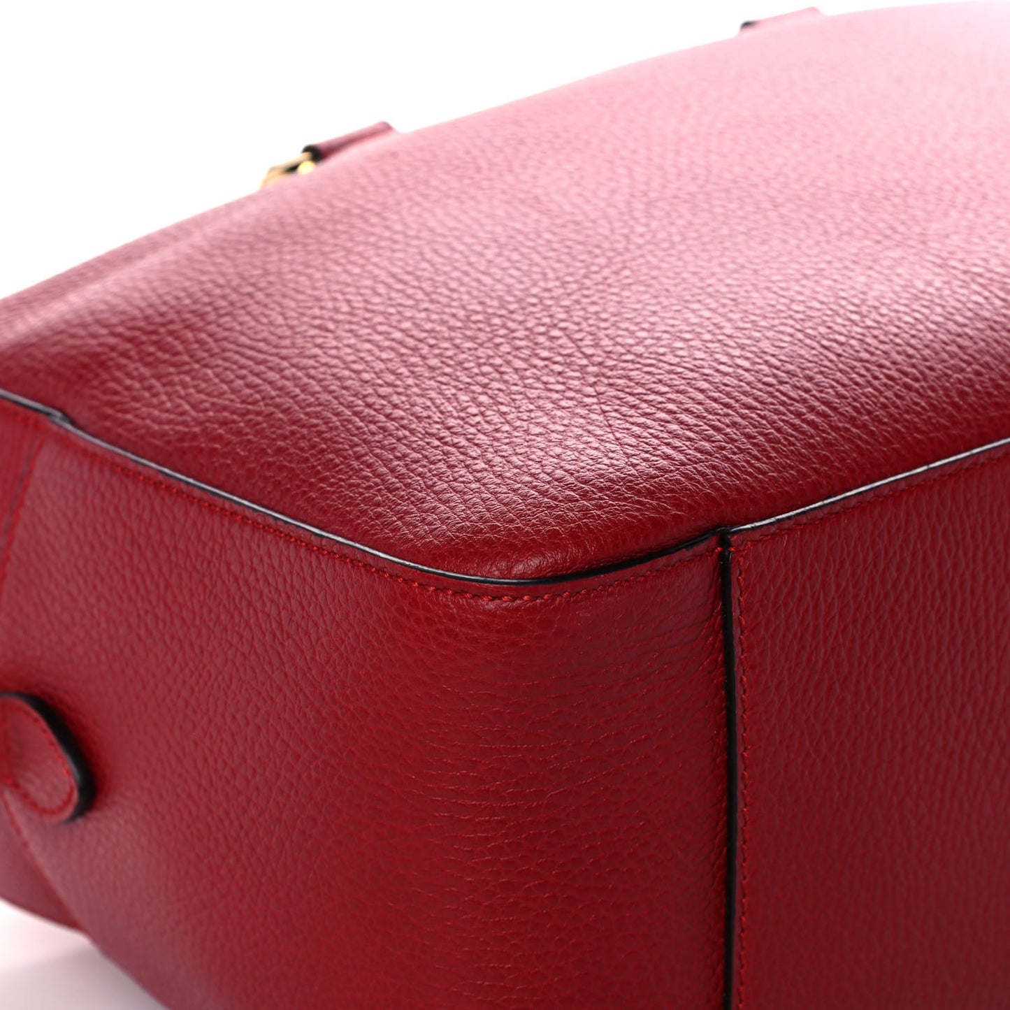 Calfskin Sylvie Web Kingsnake Print Top Handle Shoulder Bag Red