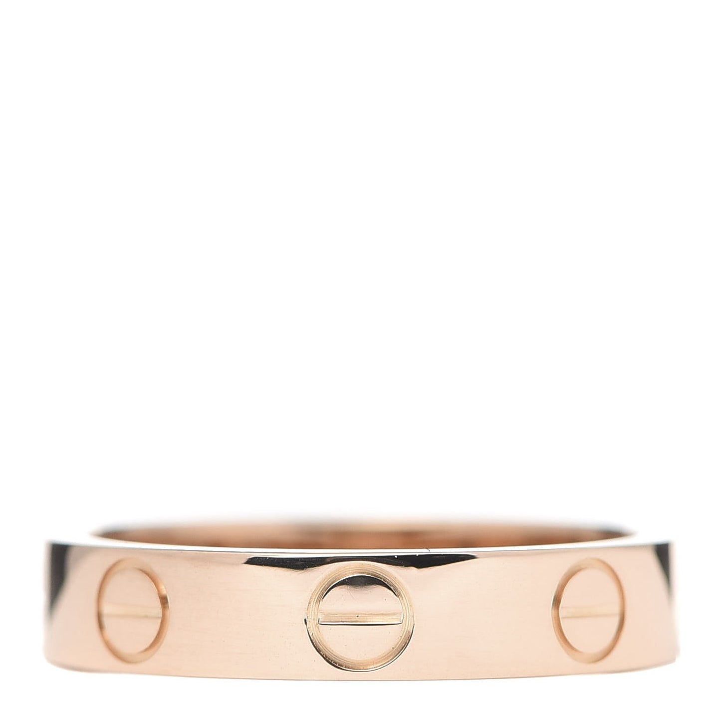 18K Pink Gold 3.5mm LOVE Wedding Band Ring 48 4.5