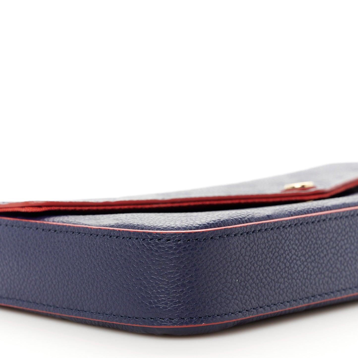 Empreinte Pochette Felicie Chain Wallet Marine Rouge